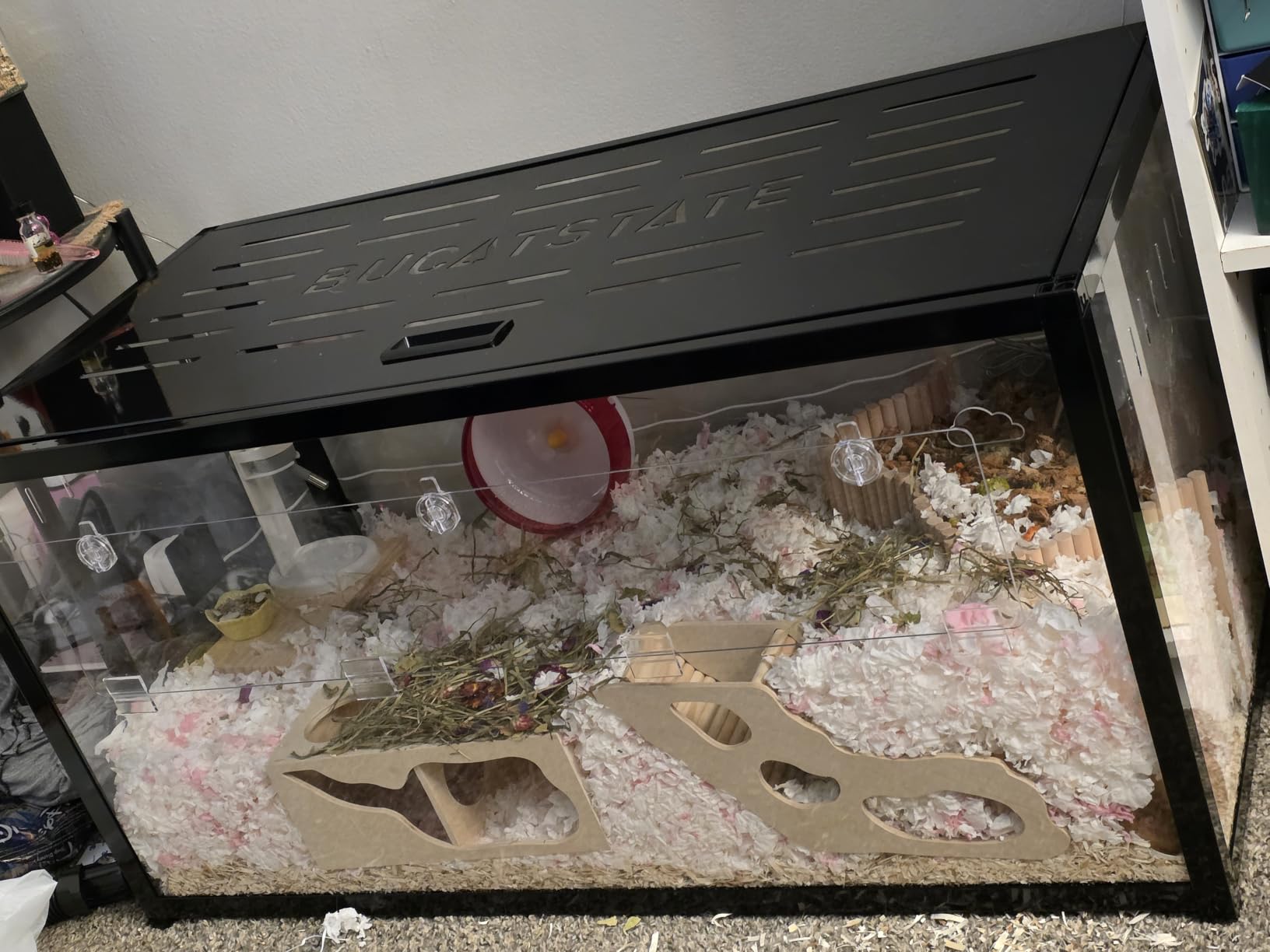 BUCATSTATE Hamster Cage 2.0, Large Hamster Enclosure (39in, White) customer photo 2