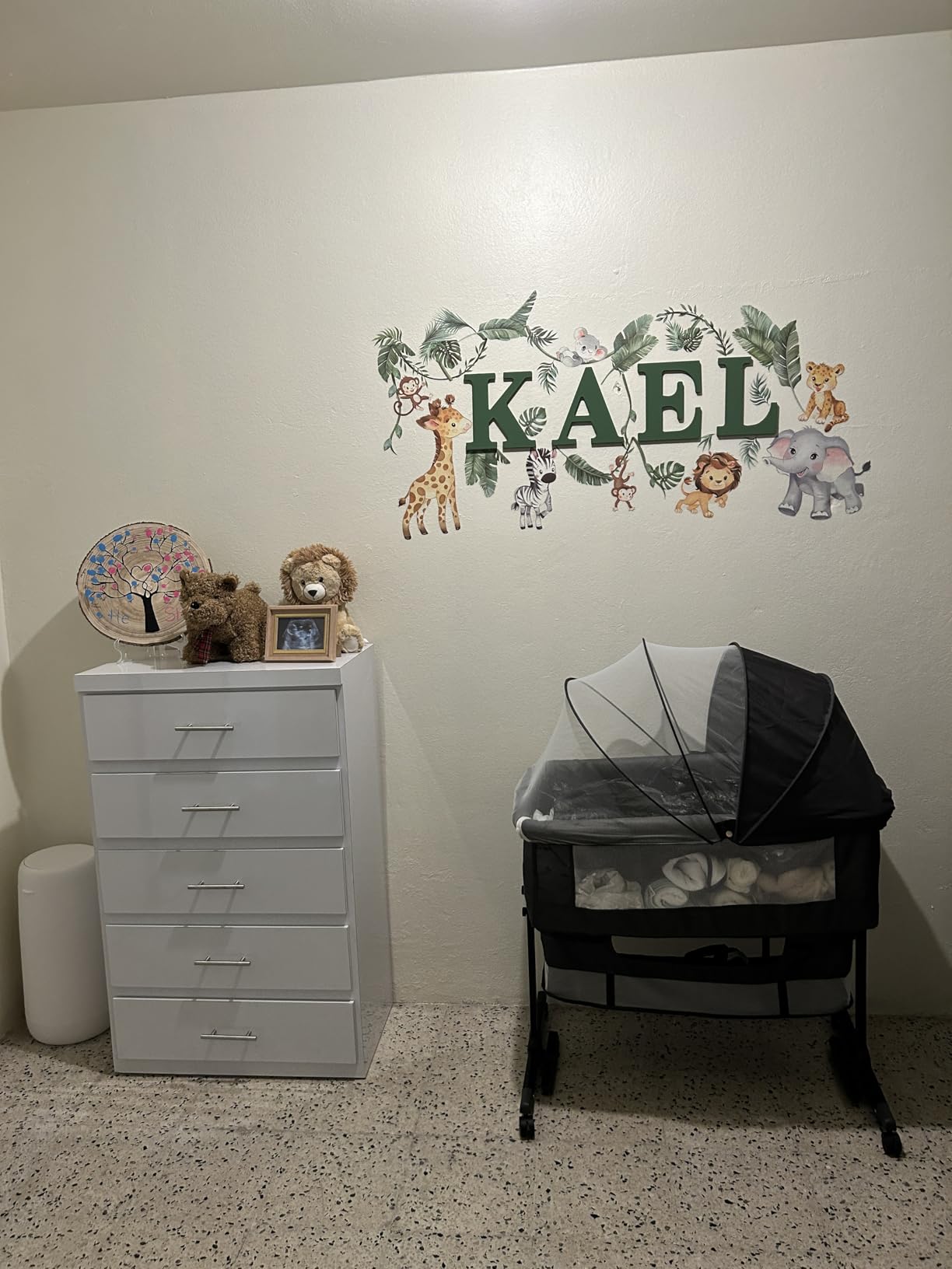 YADAQE Baby Cradle, Freestanding Bedside Bassinet, 3-in-1 Convertible Bassinet with 360° Swivel Wheels, 2026 New Model Adjustable, Easy-Fold Portable Neutral Baby Newborn Bassinet (Dark Gray) customer photo 1