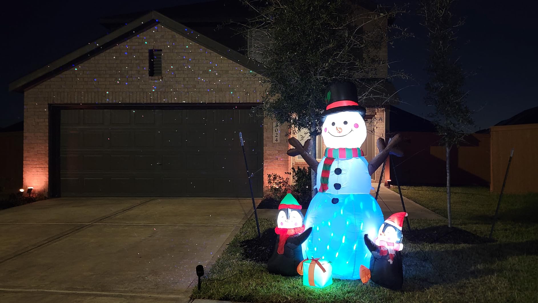 Laser Christmas Projector Lights Outdoor, Firefly Light Show for Trees customer photo 2