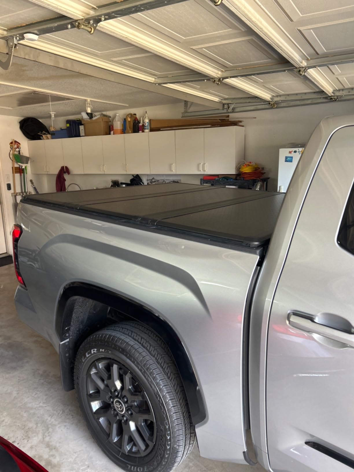 Hard Tri-Fold Tonneau Cover Fit 2007-2026 Toyota Tundra 5.5FT Bed customer photo 2