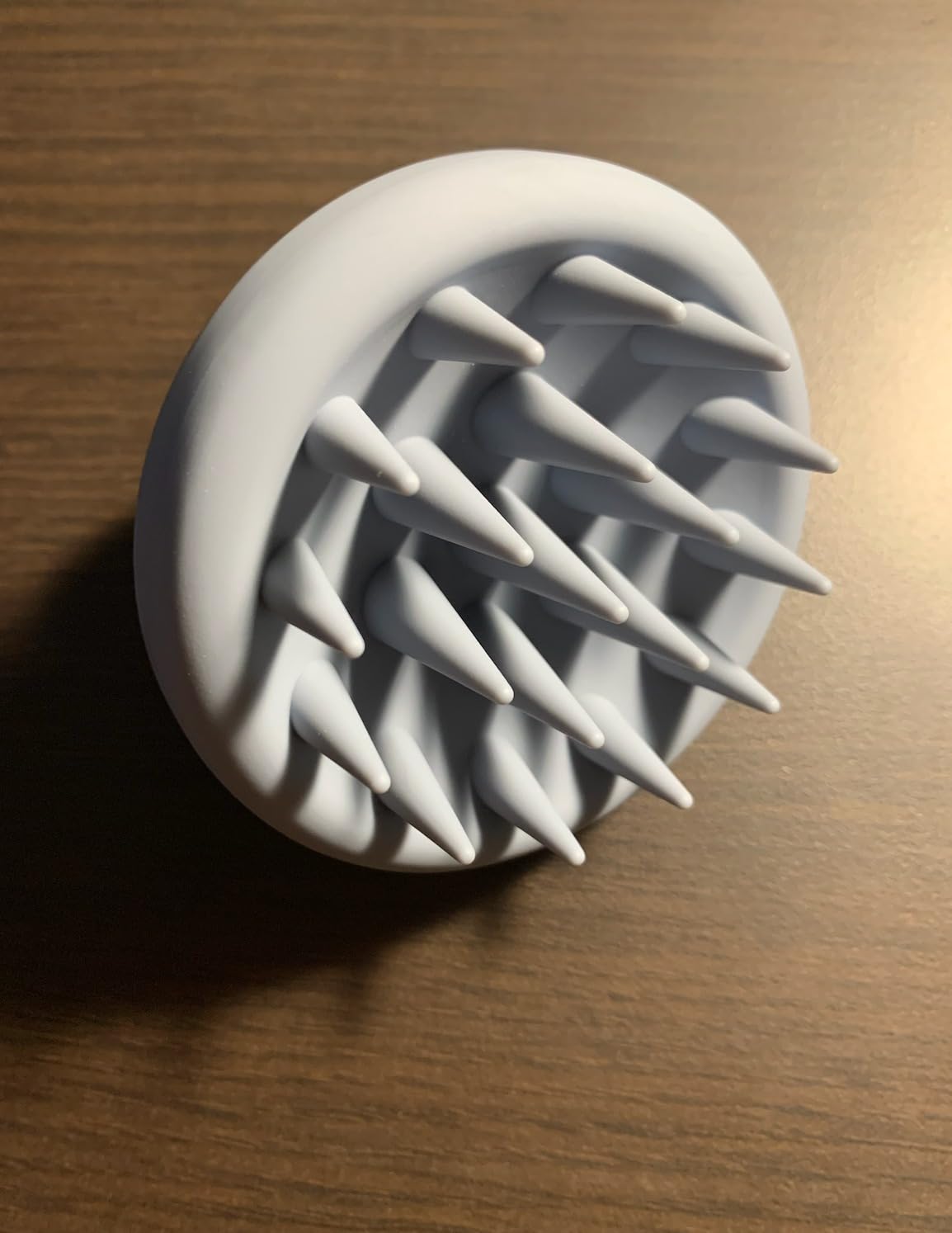 Sndyi Silicone Scalp Massager Shampoo Brush, Hair Scrubber with Soft Silicone Bristles, Scalp Scrubber/Exfoliator for Dandruff Removal, Wet Dry Scalp Brush for Hair Growth & Scalp Care, Oatmeal customer photo 2