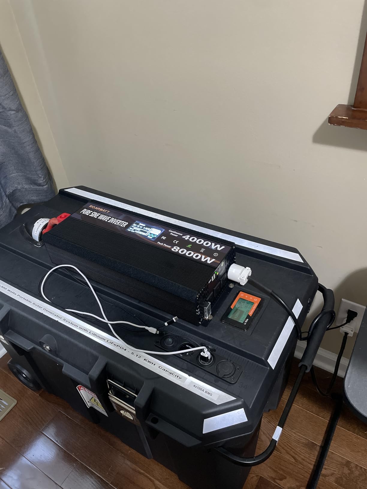 4000W Pure Sine Wave Power Inverter 12V DC to 120V AC, 8000W Peak for RV customer photo 1