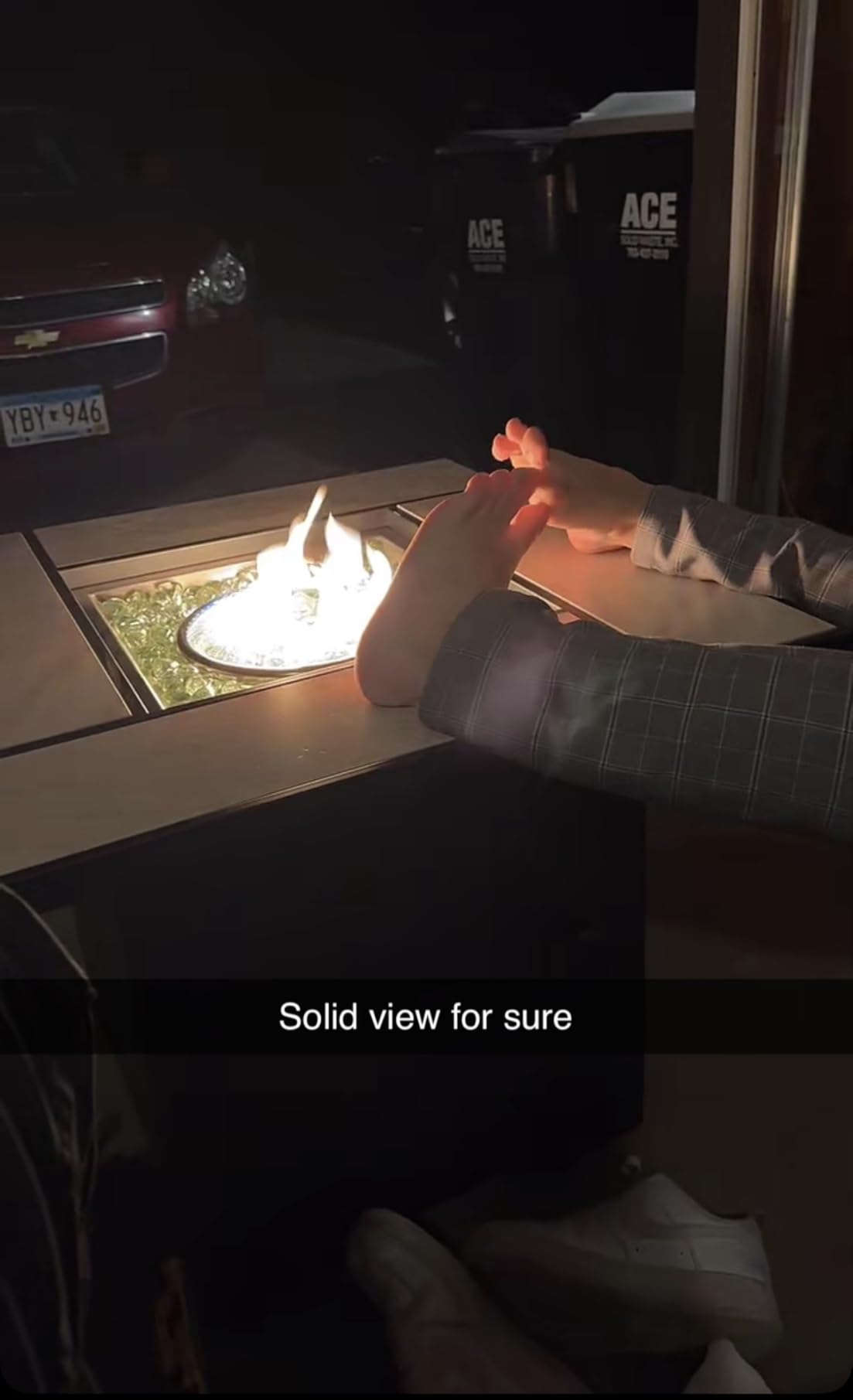 OutVue 30 Inch Propane Fire Pit Table with Real Ceramic Tabletop customer photo 2