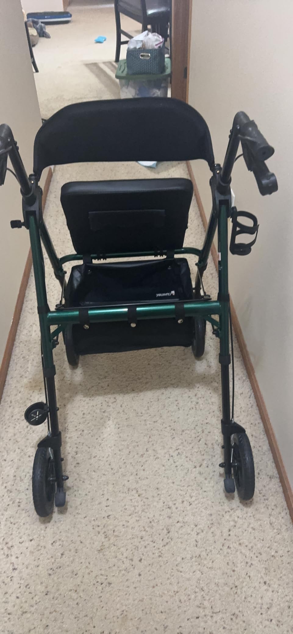 Foldable Rollator Walkers for Seniors with Seat,4 Wheel Rolling Walker customer photo 2
