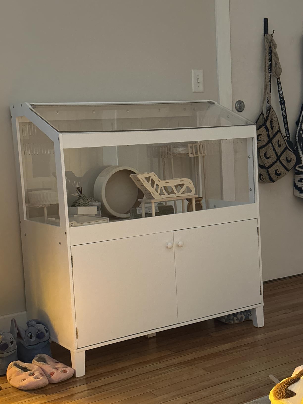 GDLF Hamster Cage with Acrylic Panels and Storage, 39.5 x 19.7 Inch customer photo 1