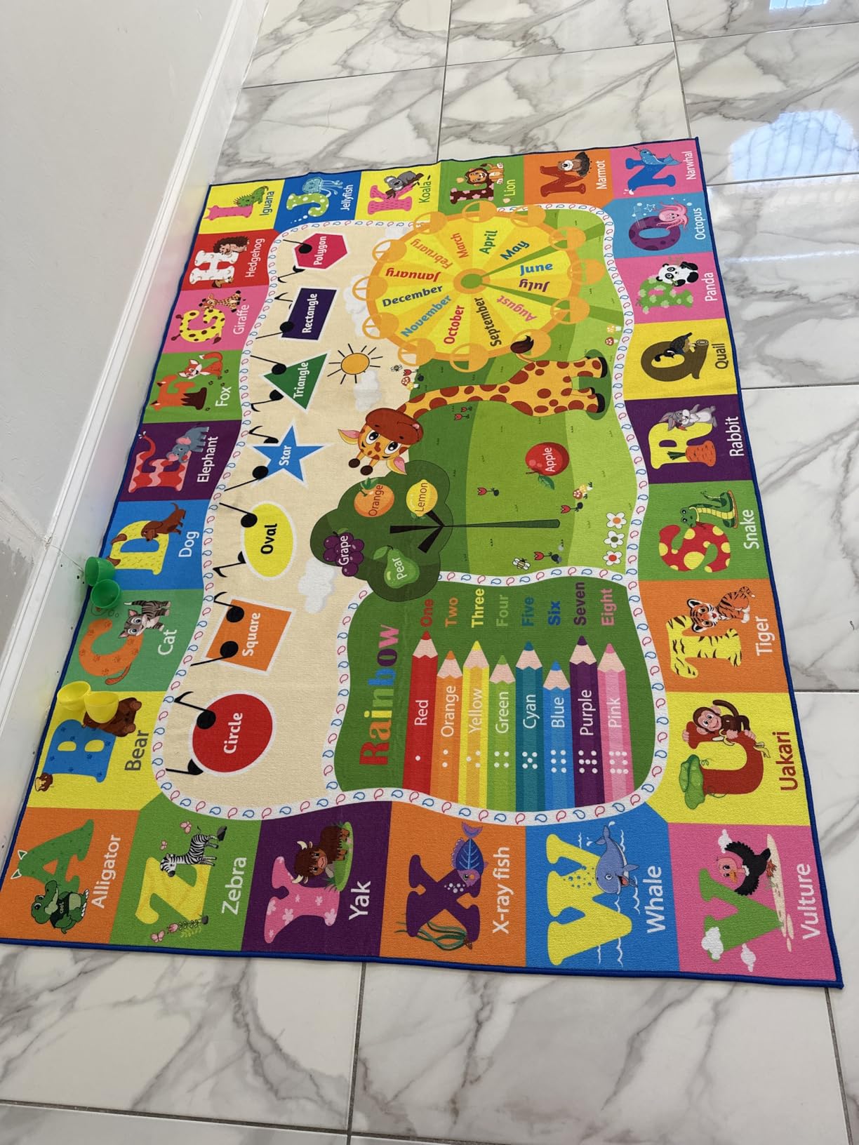BENRON 4x6 Kids Rug for Playroom Classroom, Fun Play Mat with ABC Alphabet customer photo 2