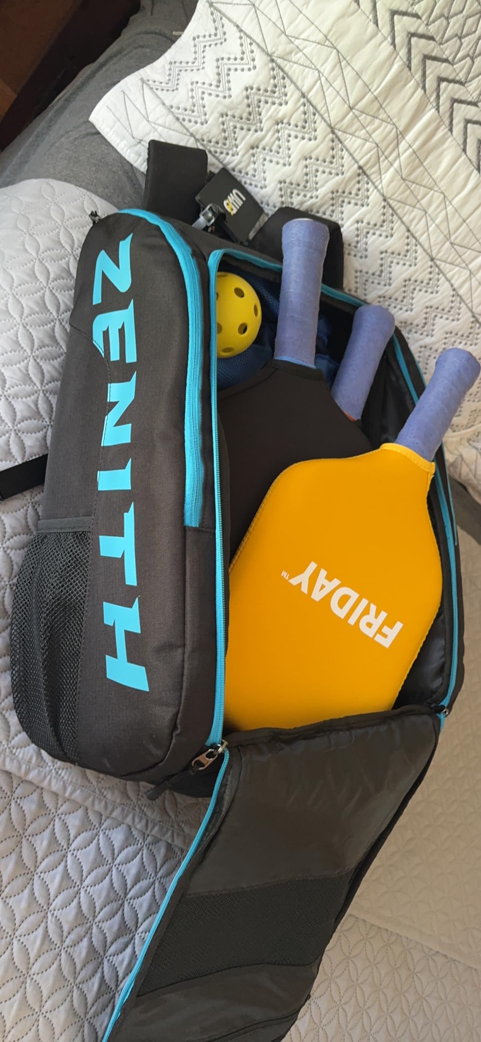A11N SPORTS Tournament Pickleball Bag Backpack for Men & Women, Holds 4 Paddles, Shoe Compartment, Fence Hook customer photo 1