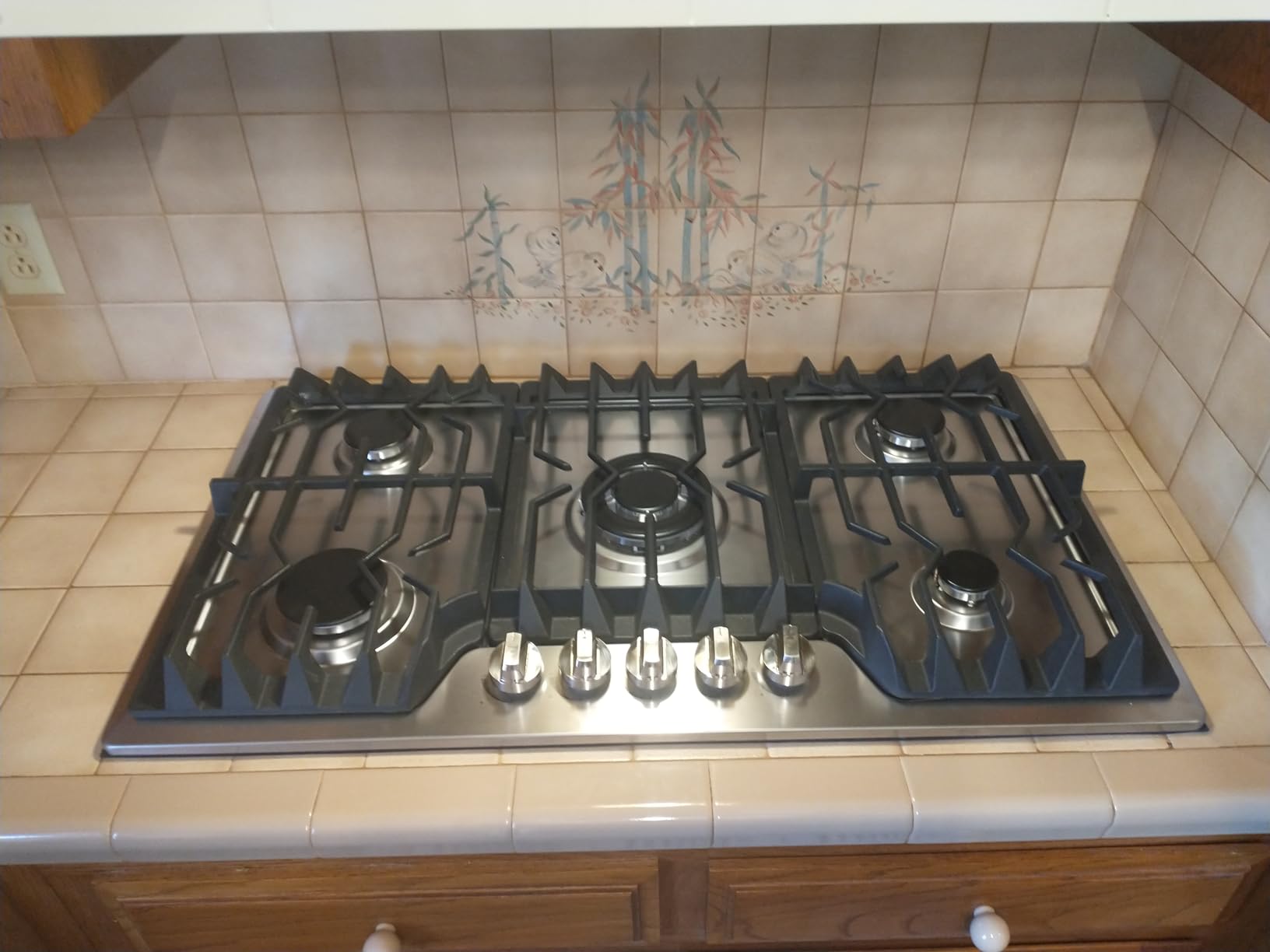 TOPWISH 36 Inch Gas Cooktop, Propane Stove Top with 5 ITALY SABAF Burners customer photo 1