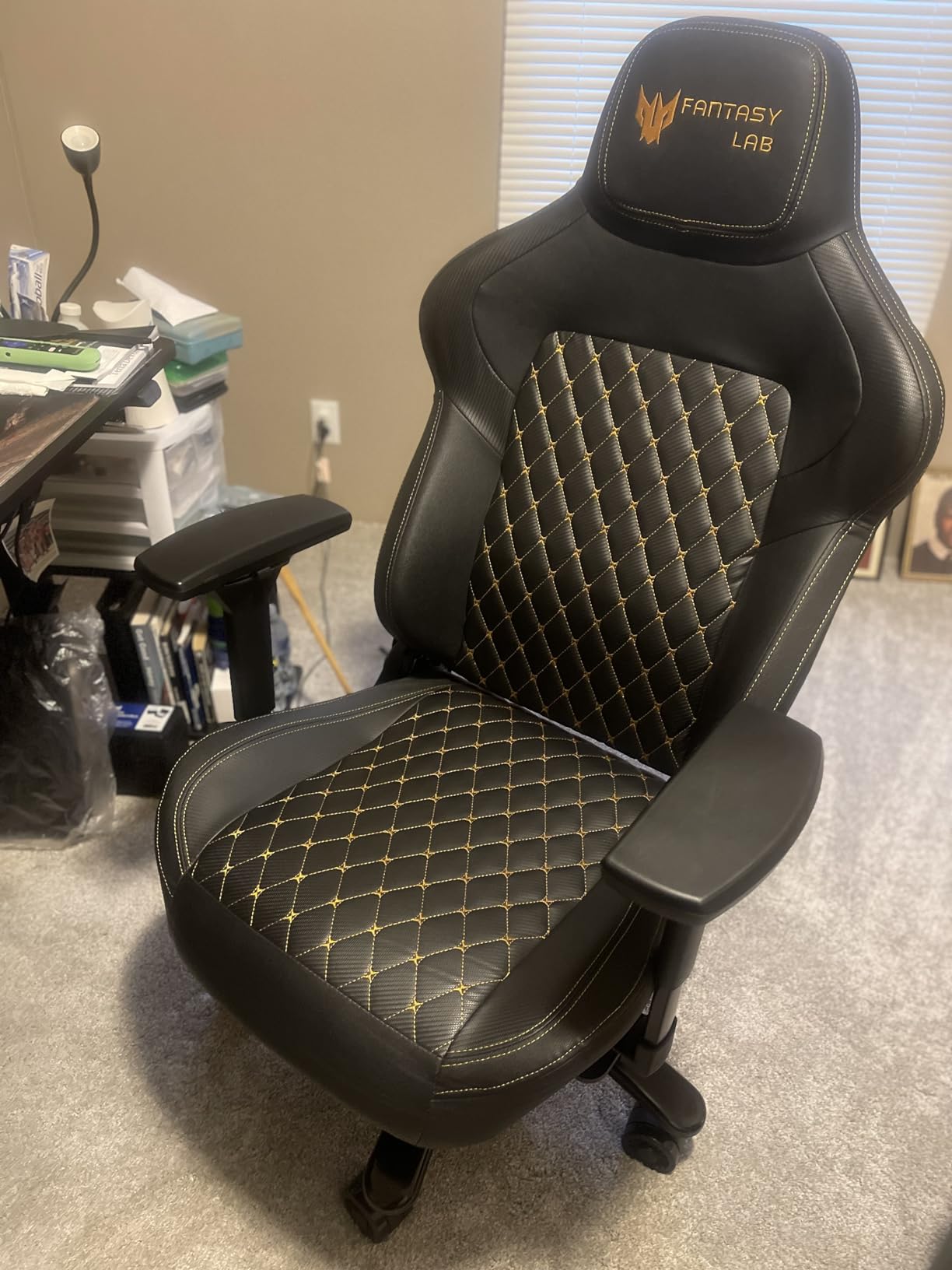 Big and Tall Gaming Chair 440LBS Gaming Chair with Metal Base Memory Foam Lumbar 4D Adjustable Armrest Computer Chair for Heavy People Ergonomic High-Back Computer Chair customer photo 2