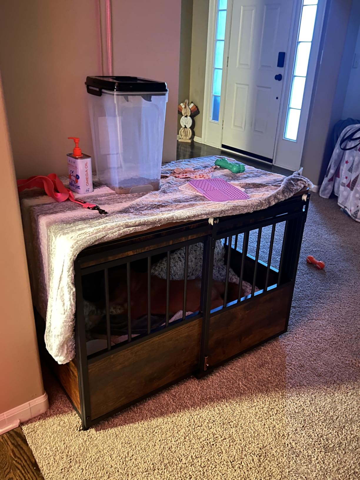 KOOPRO 32 Inch Dog Crate Furniture with Cushion for Large Medium Dogs customer photo 1