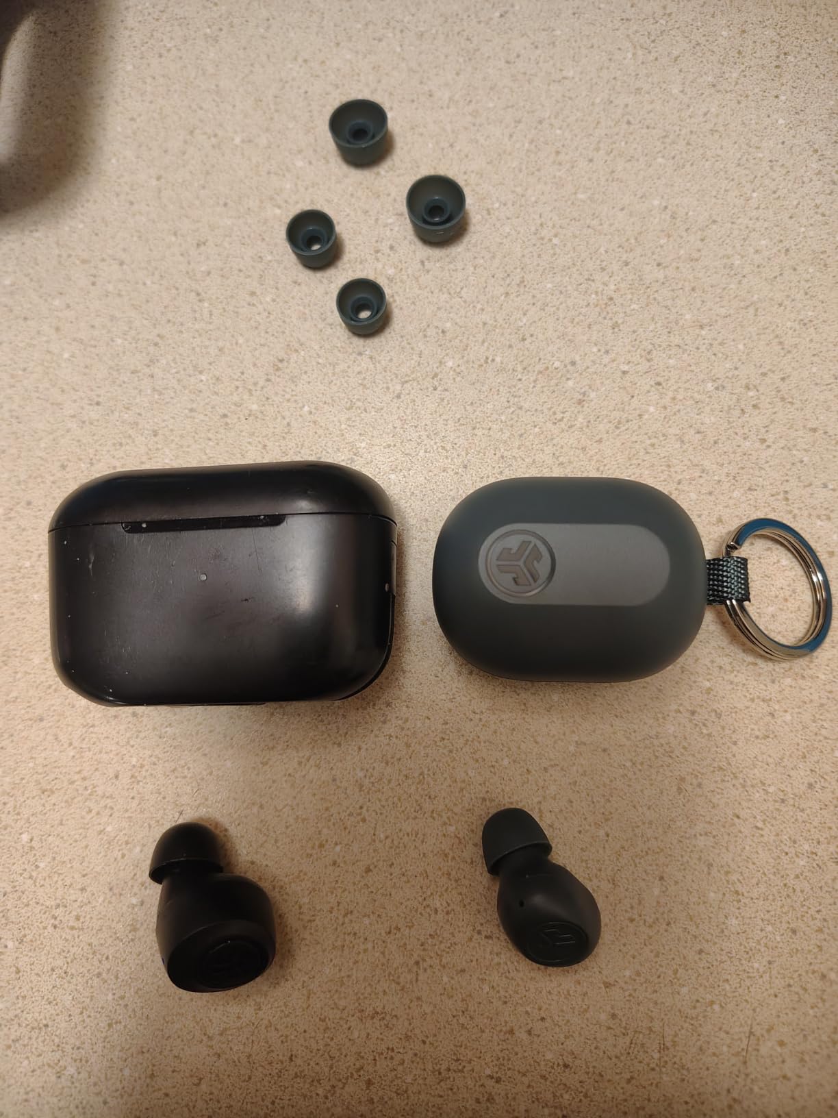 JLab JBuds Mini True Wireless Bluetooth Earbuds + Charging Case, Charcoal Black, IP55 Sweat and Dust Proof, Bluetooth Multipoint, Be Aware Audio, 3 EQ Sound Settings, Crystal Clear Calls customer photo 1
