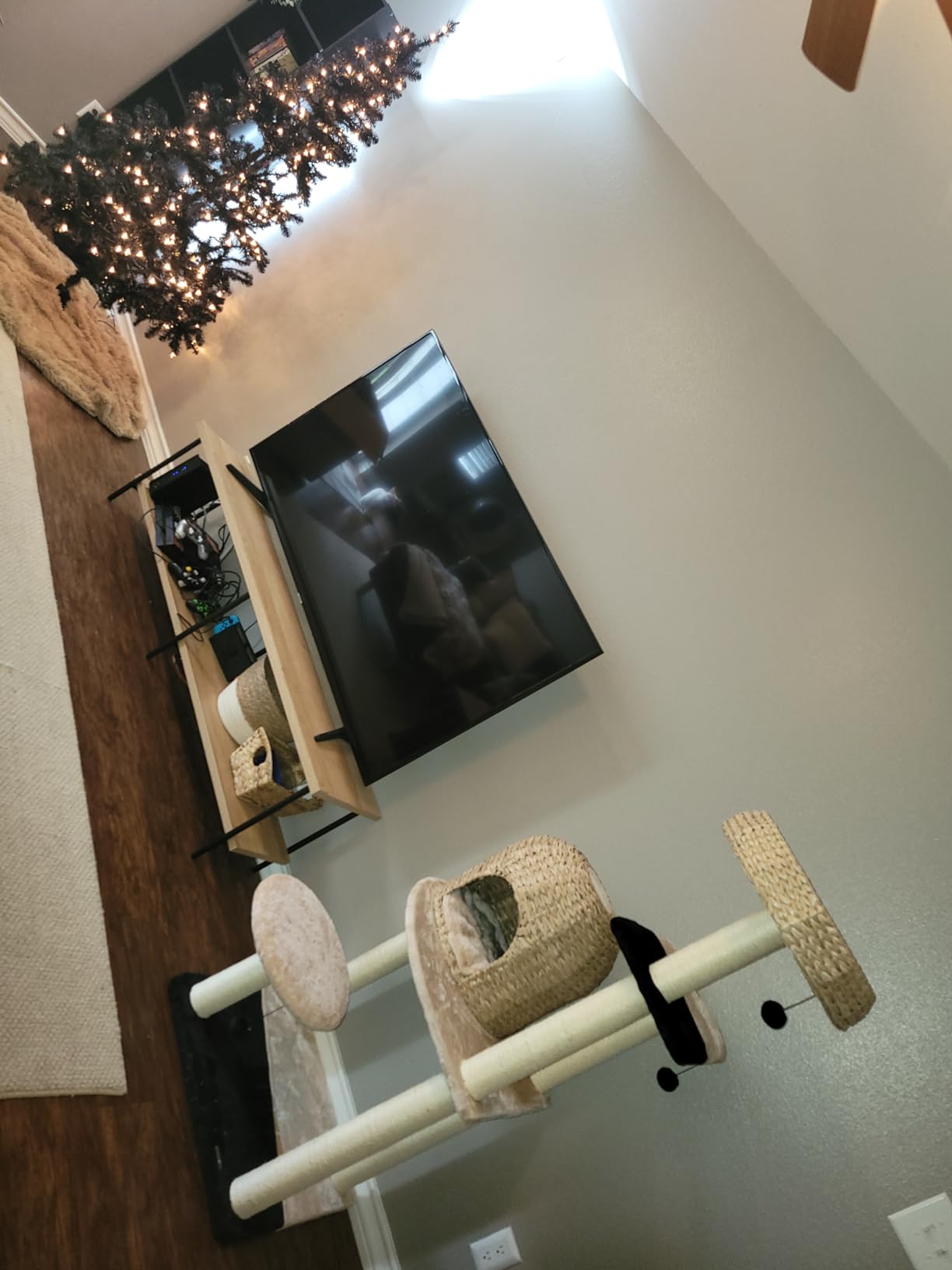 KAMABOKO Modern Cat Tree, Hand-Woven Condo & Top Perch,cat Houses & Condos customer photo 1