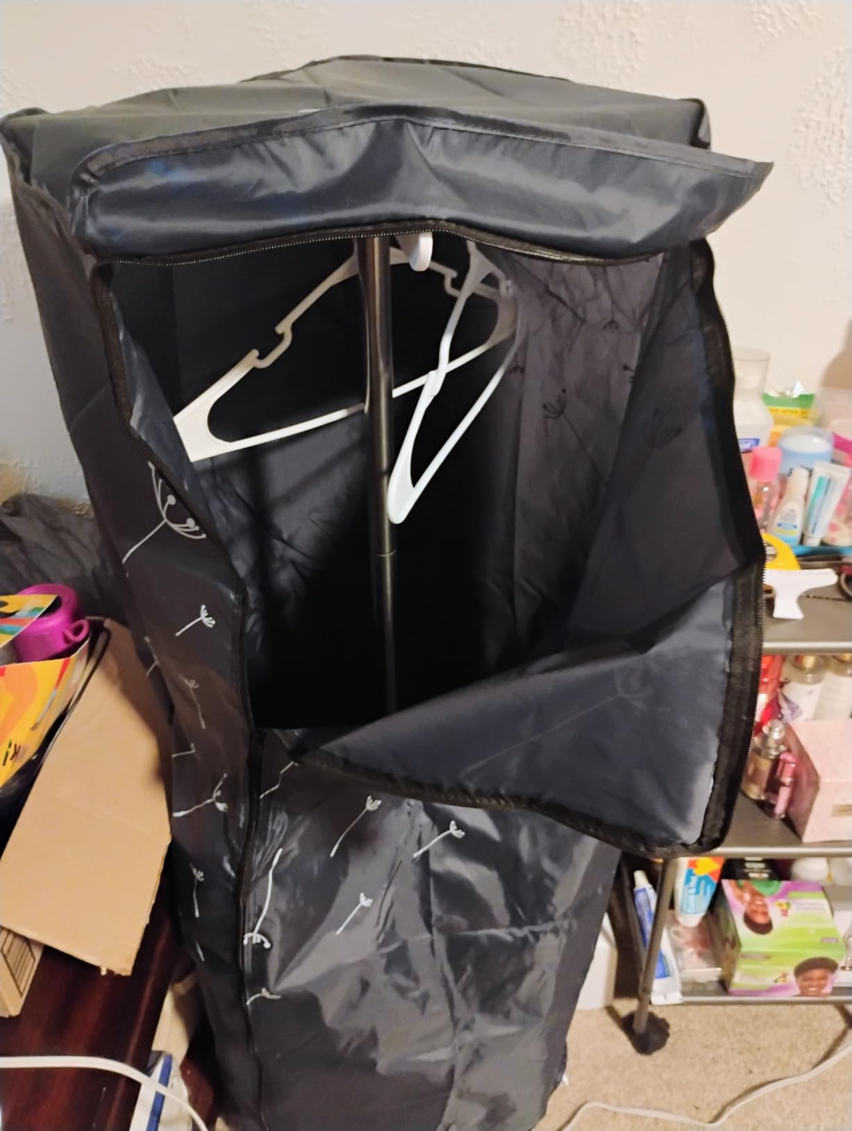 Portable Dryer, 46Inch-1000W Portable Clothes Dryer for Apartments, Portable Dryers Machine with Storage Bag, Mini Clothes Dryers for Travel, Home, RVs customer photo 1