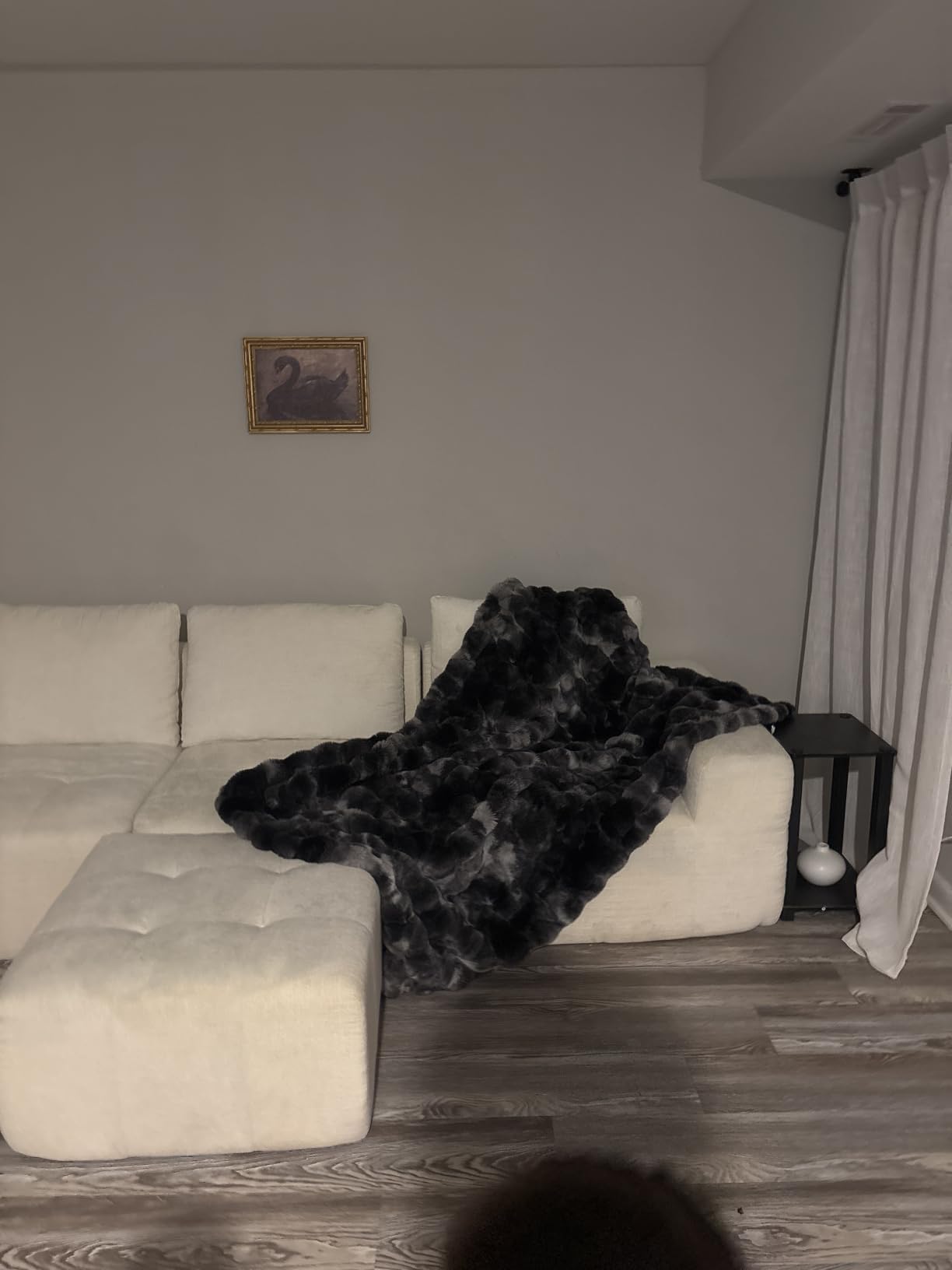 BENVWE Faux Fur Throw Blanket for Couch - Cozy Plush Fluffy Soft Thick Bubble Blanket for Living Room Home Decor - Mothers Day Birthday Gifts for Women, Cream White, 51