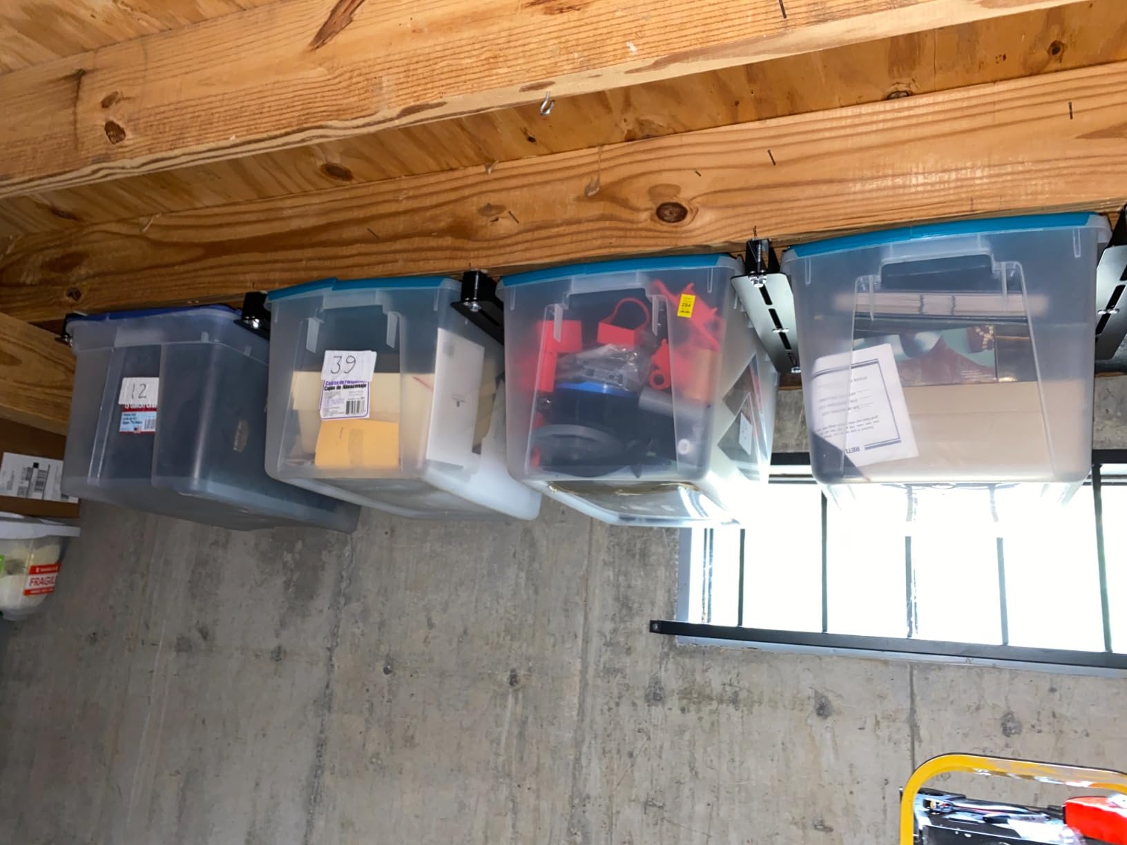 Ultrawall Overhead Garage Storage Racks for Bins, Ceiling Storage Rack customer photo 1