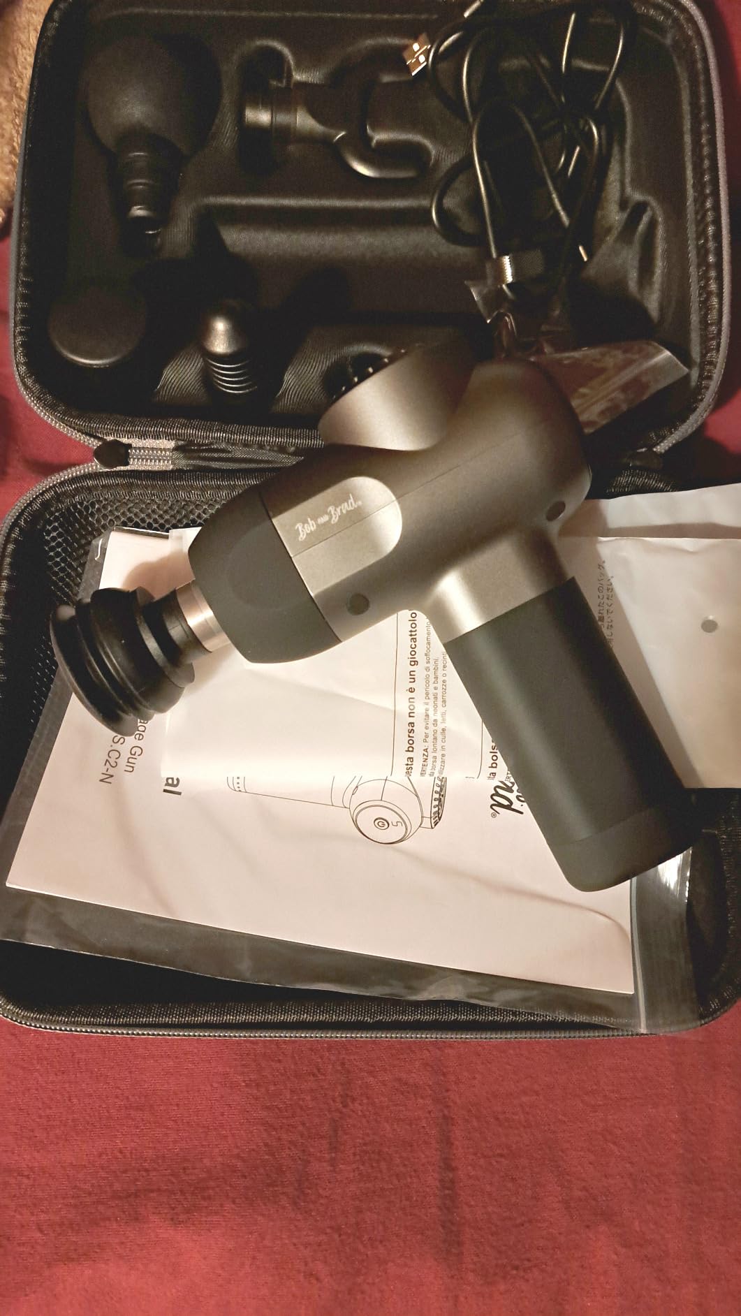 BOB AND BRAD C2 Pro Massage Gun with Heat and Cold Therapy, FSA Eligible & HSA Approved, PT-Developed Deep Tissue Back Massager for Athletes, Men & Women — Birthday & Holiday Gifts customer photo 2