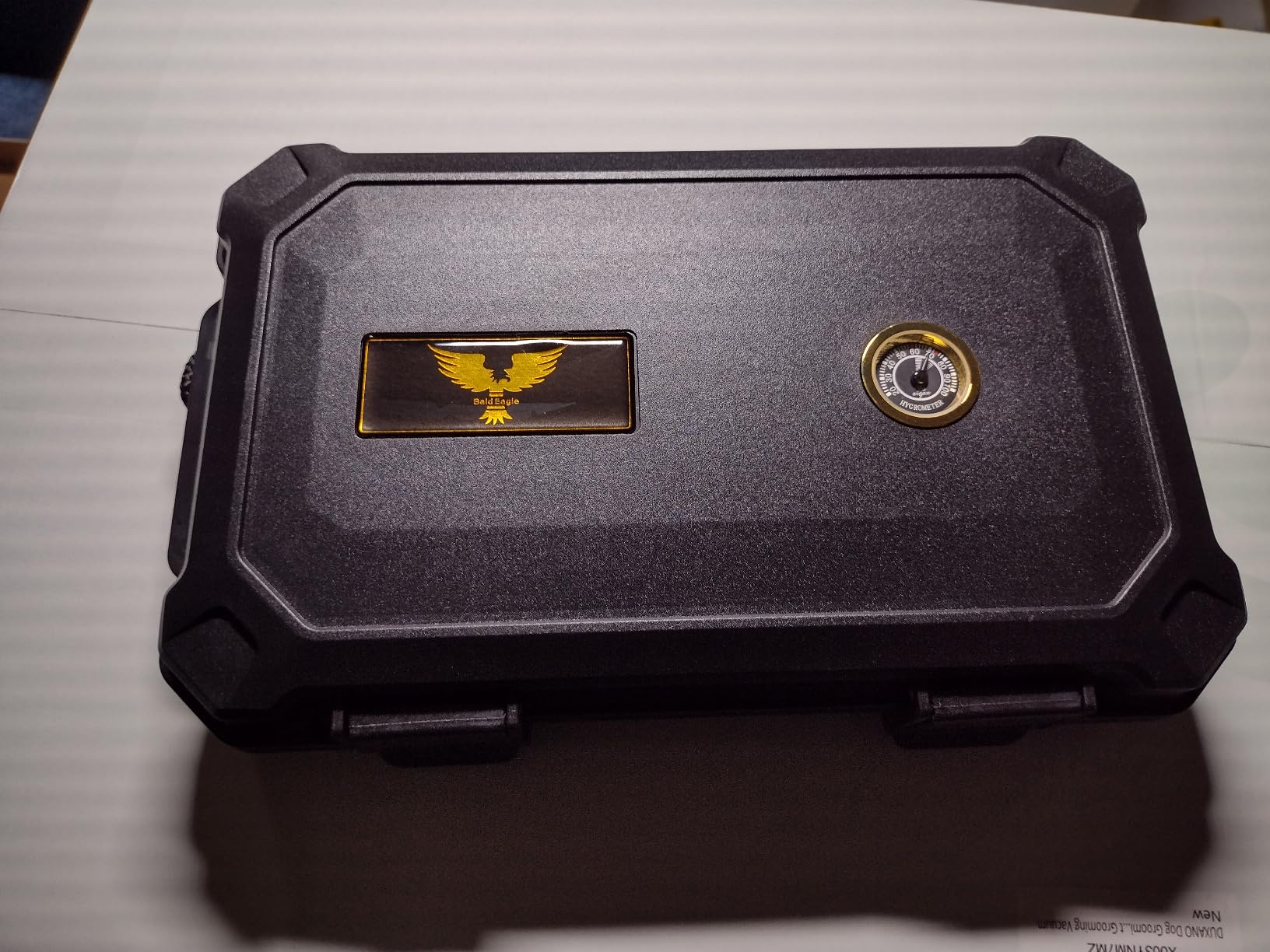 Bald Eagle Cigar Humidor Box, Travel Humidor with Humidifier Hygrometer, Portable Case for 5 Cigars, Waterproof | Crushproof | Airtight customer photo 1