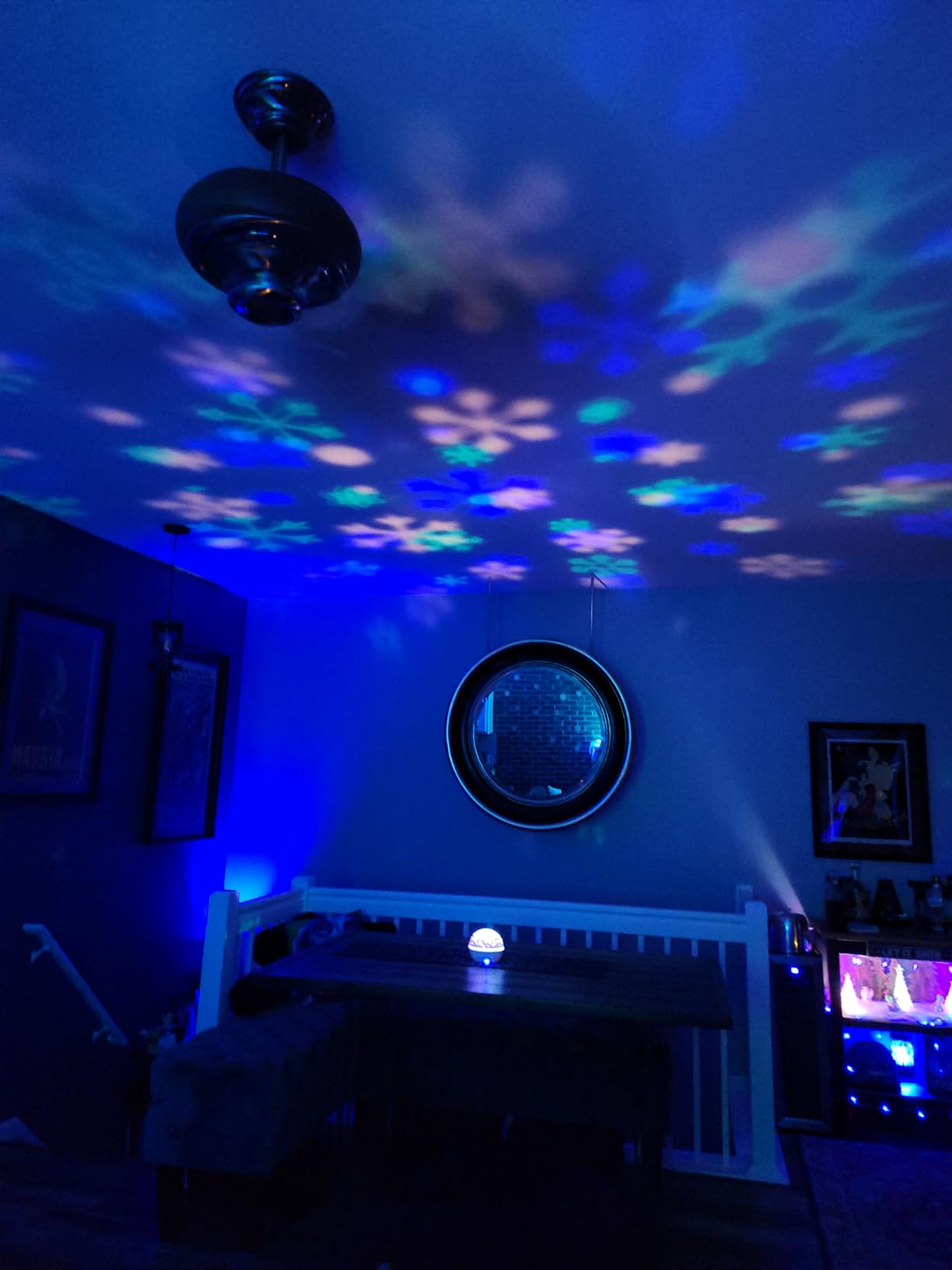 Christmas Projector Night Light Indoor, Snowflake NightLight for Room Decor customer photo 2