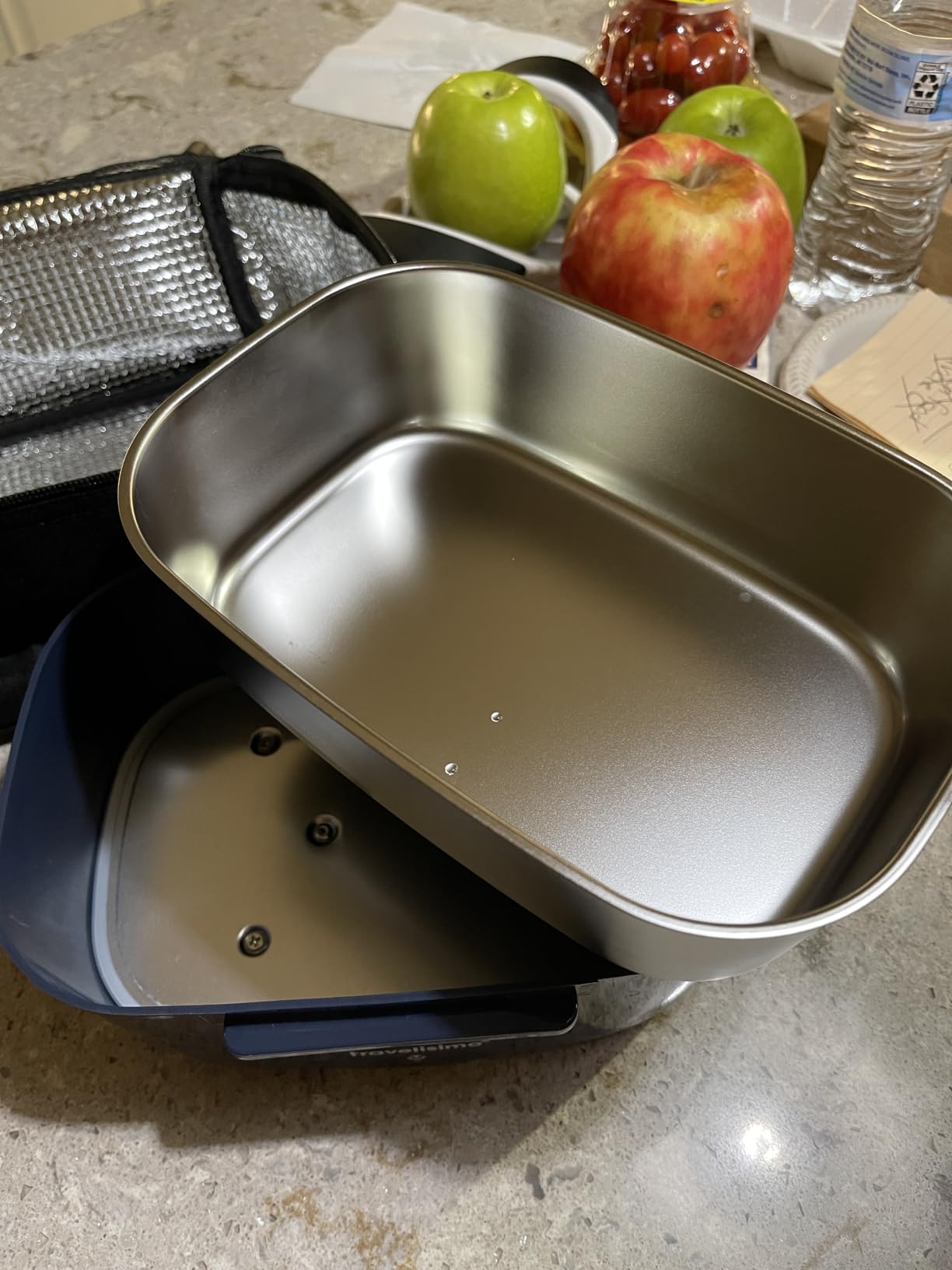 TRAVELISIMO Electric Lunch Box for Adults 100W Heated Lunch Box For Men 1.5L Stainless Steel Portable Food Warmer, 12/24/110V for Travel & Work, Loncheras Electricas Para Calentar almuerzo customer photo 1