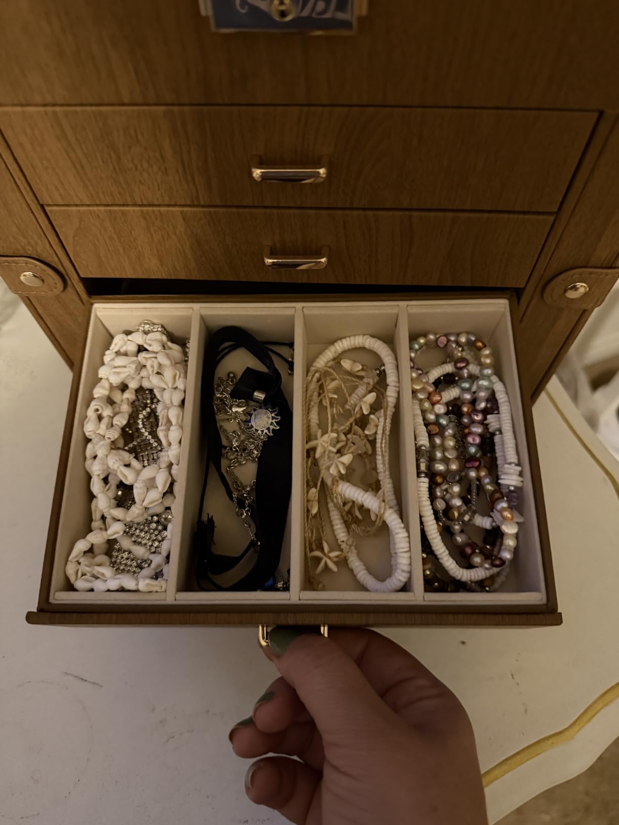 Homde Large Jewelry Box for Women: 5-Layer Organizer with Lock for Dresser customer photo 1
