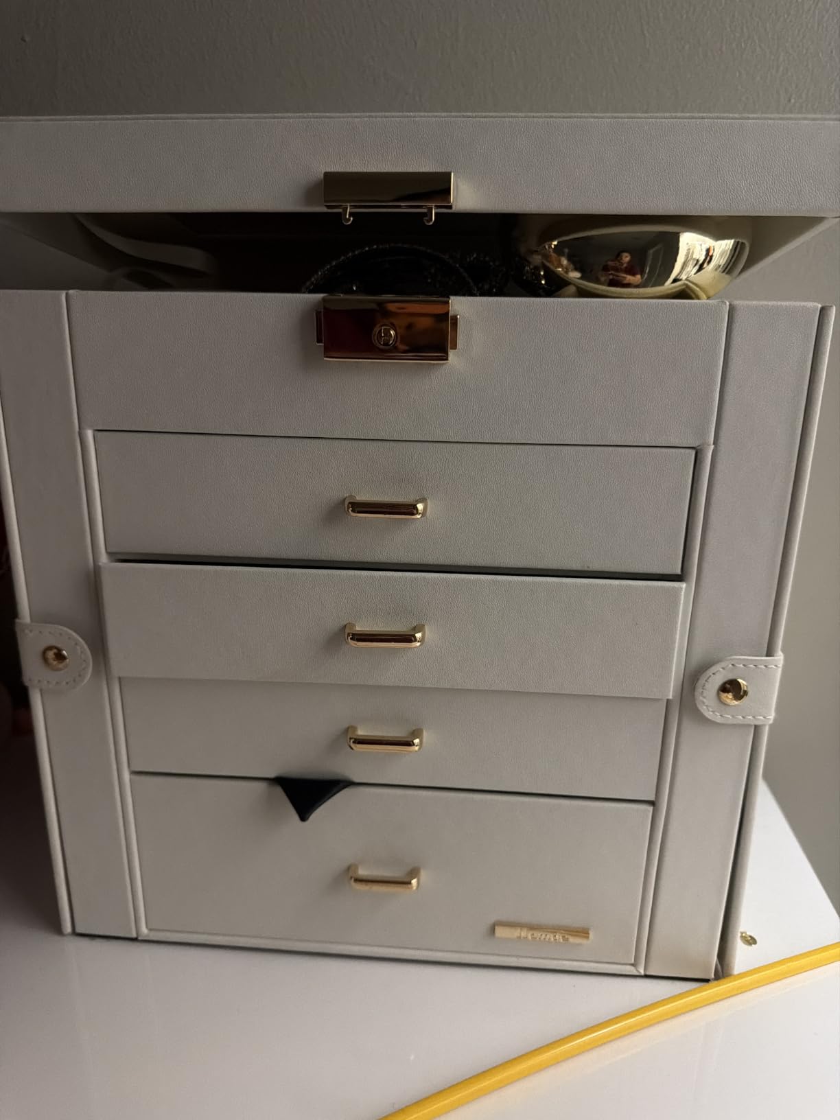 Homde Large Jewelry Box for Women: 5-Layer Organizer with Lock for Dresser customer photo 2