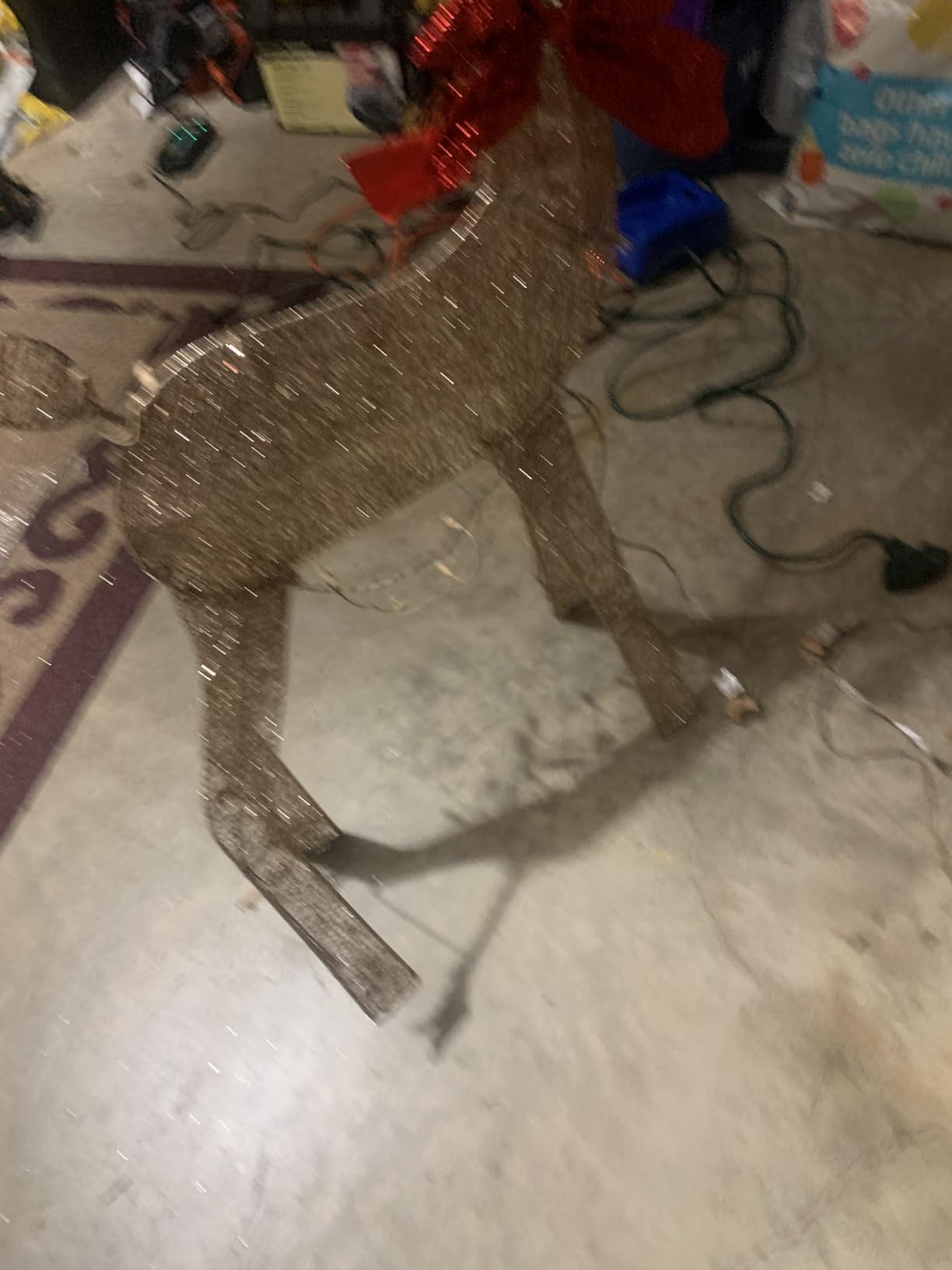 Best Choice Products 4ft 3-Piece 2D Lighted Christmas Deer Family Set, Large Outdoor Yard Reindeer Holiday Decoration with 175 LED Lights, Stakes, Zip Ties - Gold customer photo 2