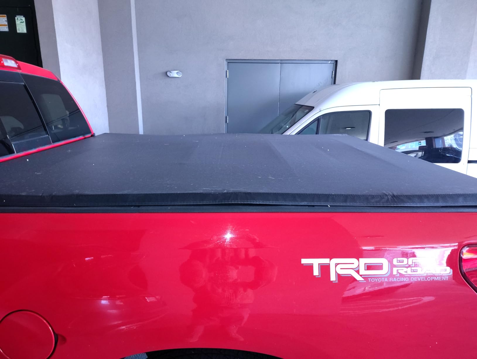 6.5FT Quad Fold Soft Truck Bed Tonneau Cover Compatible with 2007-13 Tundra customer photo 1