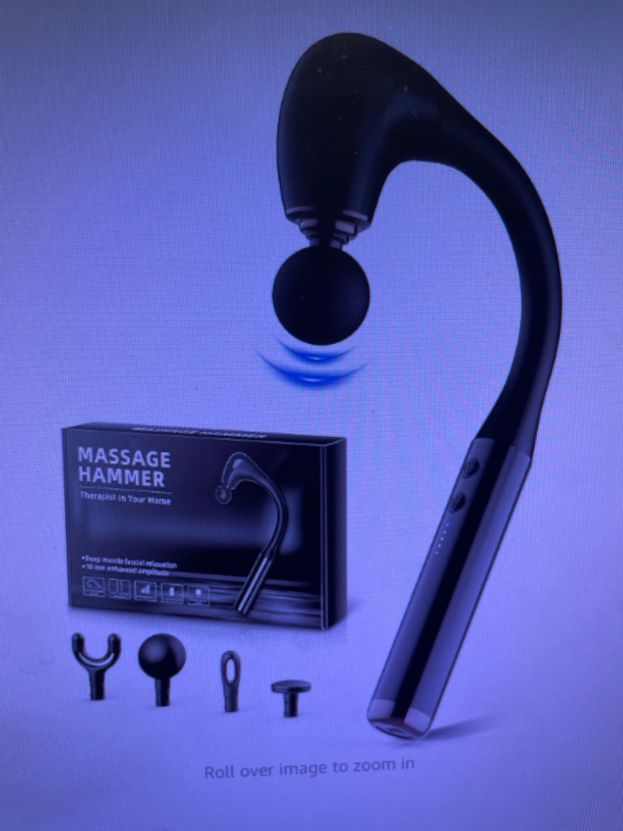 FVZ Massage Gun with Upgraded Extension Handle, Portable 10MM Massage Gun Deep Tissue, Back Massager, Muscles/Neck/Shoulders/Waist/Legs Massager, Gifts for Men customer photo 1