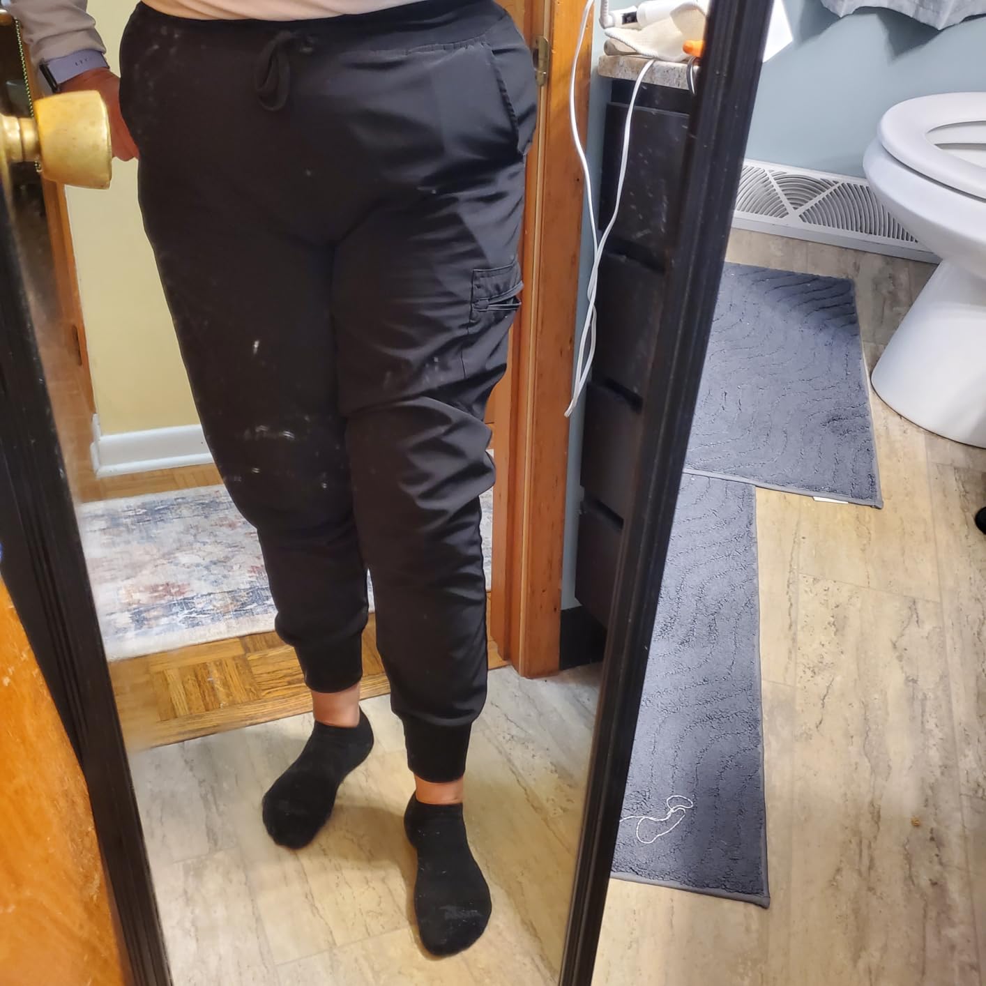 COZYFIT Womens Scrub Pants - Soft Stretch Yoga Style customer photo 1