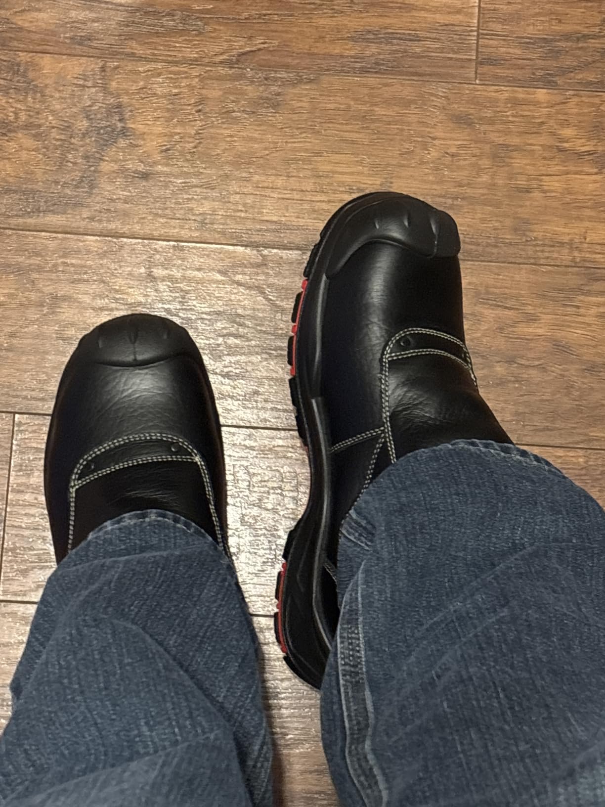 SAFETOE Welding Boots for Men Composite Toe Safety Boots Fire Resistant Welding Boot 300℃Heat Resistant Welder Working Boots customer photo 2