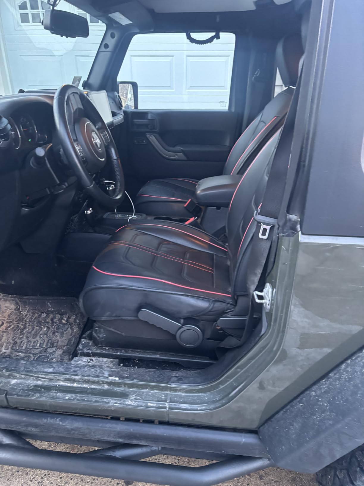 Nilight Car Seat Cover Custom Fit 2007-2024 Jeep Wrangler JK JL 4-Door customer photo 2