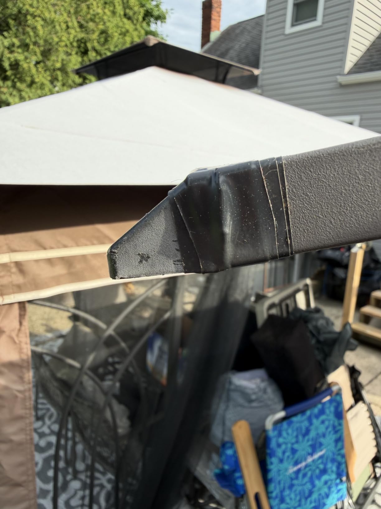 SCOCANOPY Replacement Gazebo Canopy Compatible with 10 x 12 Regency II Patio Gazebo Model L-GZ798PST,A101004104,A101004105,(Forest Green) customer photo 1