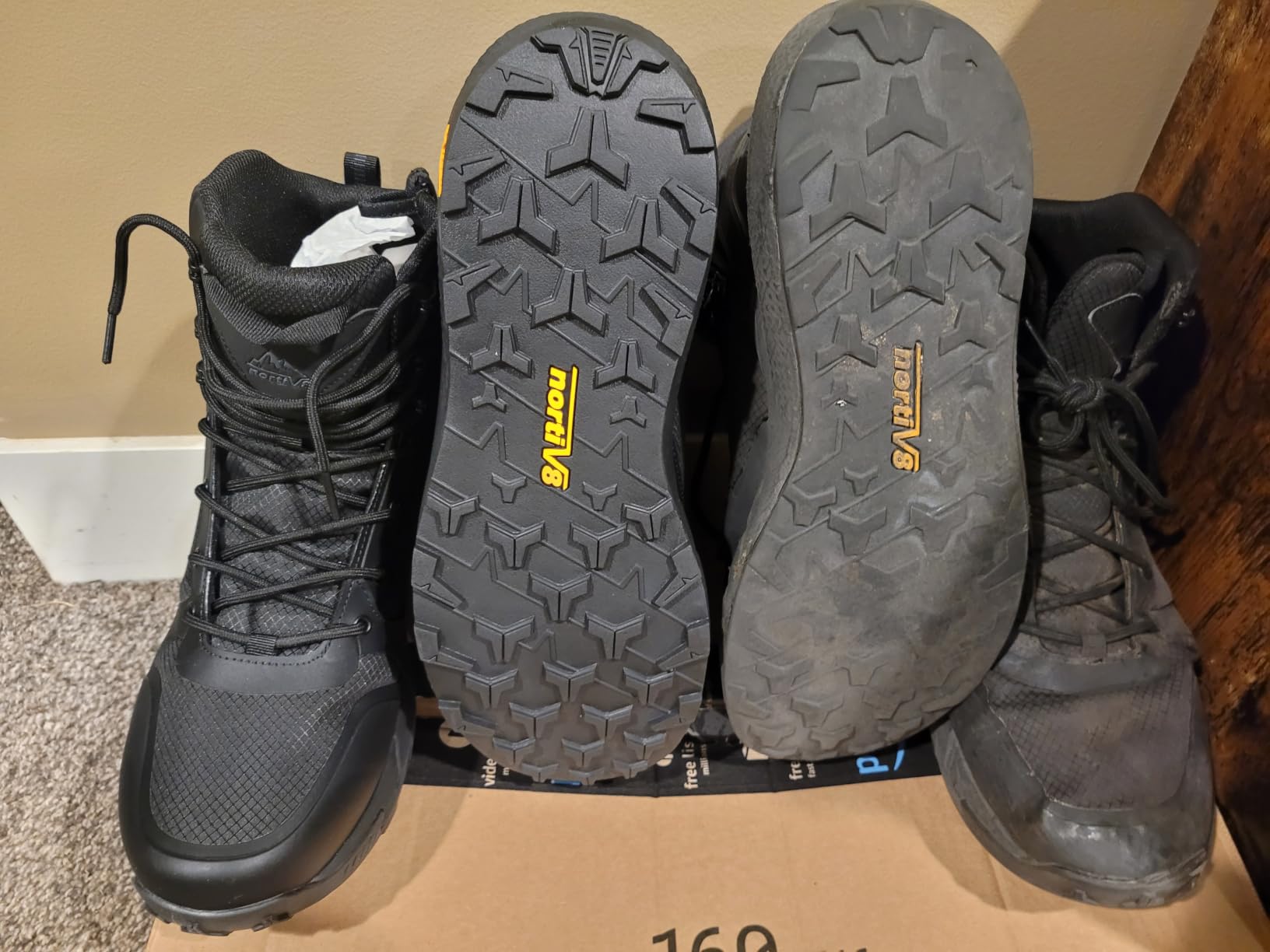NORTIV 8 Men's Military Tactical Boot Zipper Lightweight customer photo 1