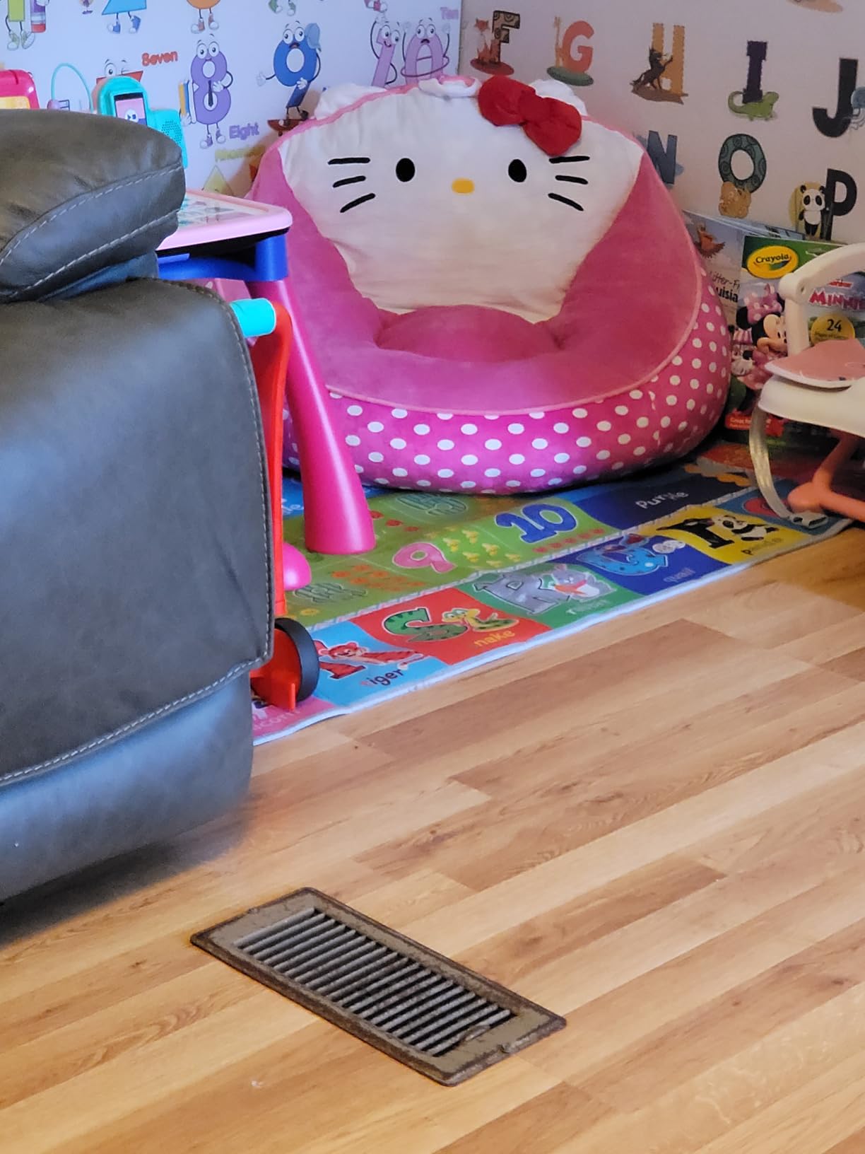 ABC Kids Play Rug, Non-Slip Classroom Carpet, 59