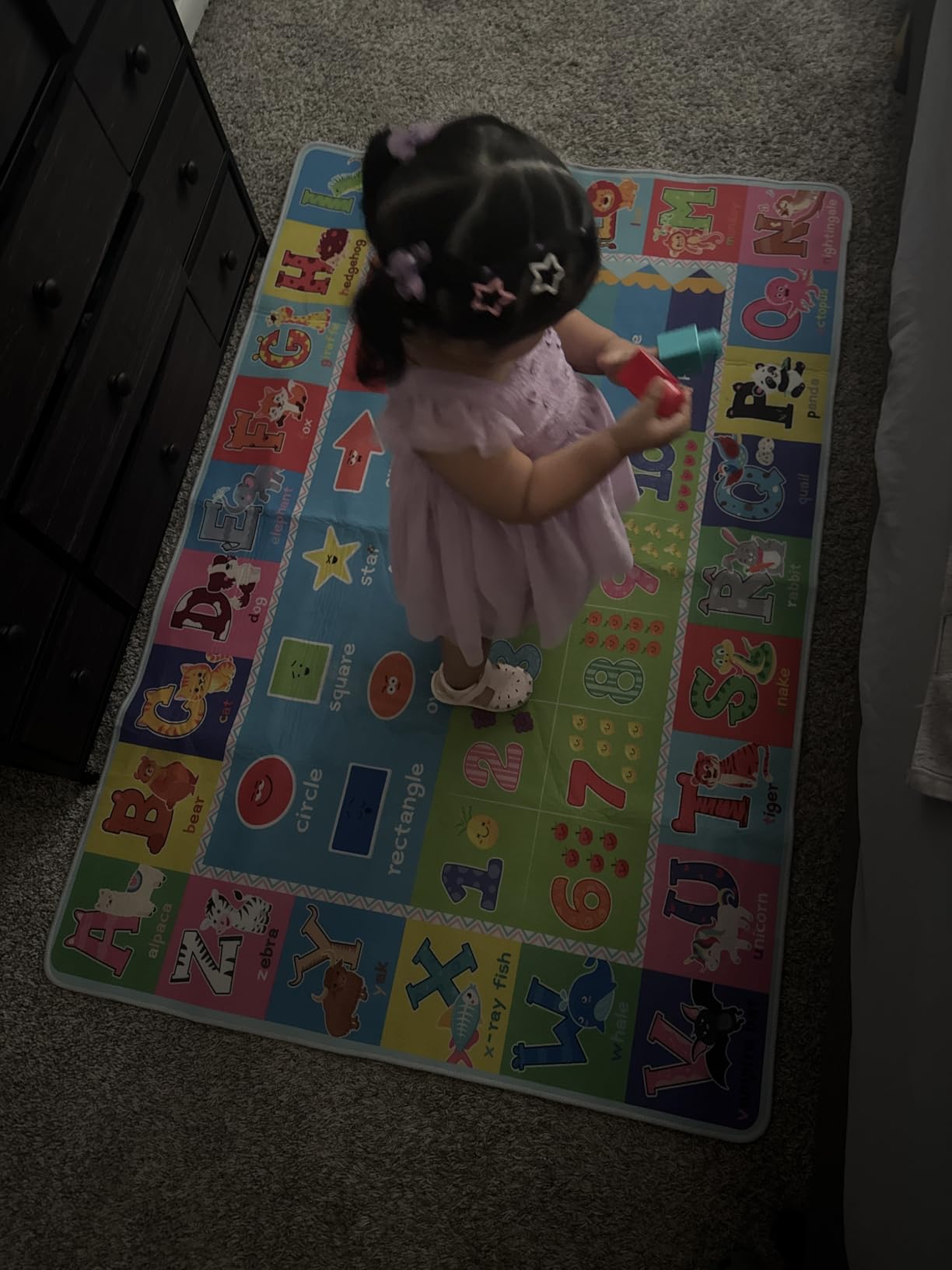 ABC Kids Play Rug, Non-Slip Classroom Carpet, 59