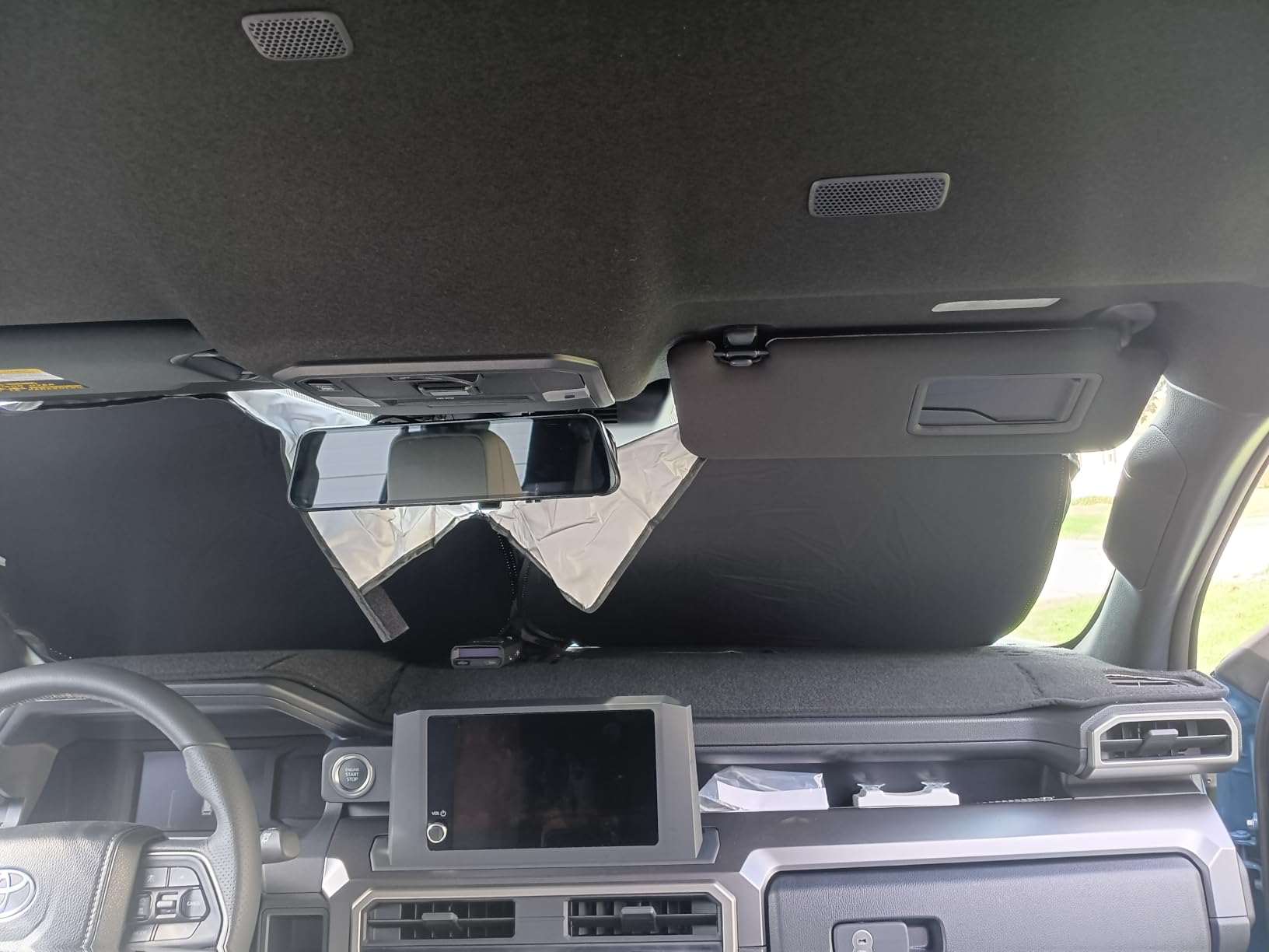Autovir Windshield Sun Shade, 2017-2026 Tesla Model 3 & Y, 280T Visor Shade customer photo 1