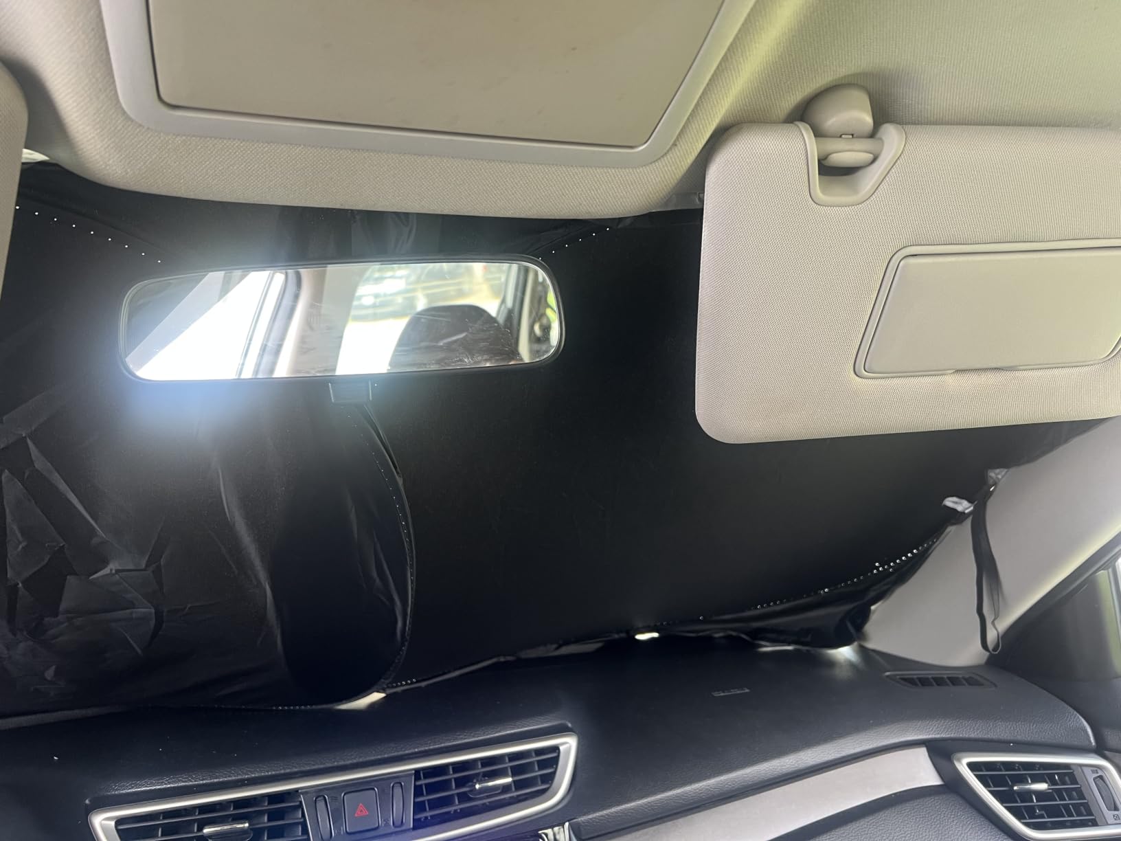 Autovir Windshield Sun Shade, 2017-2026 Tesla Model 3 & Y, 280T Visor Shade customer photo 2