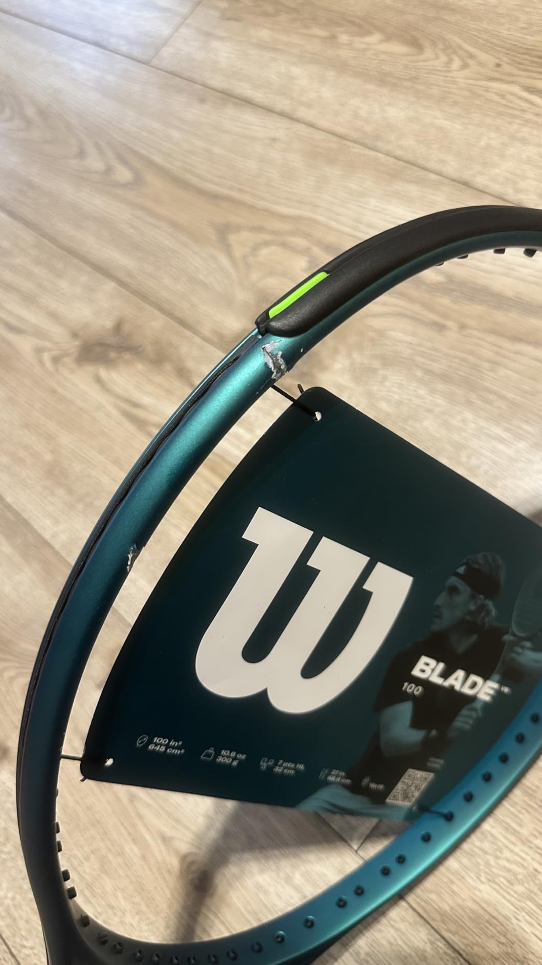 Wilson Blade 100 V9 Strung Performance Tennis Racket customer photo 2