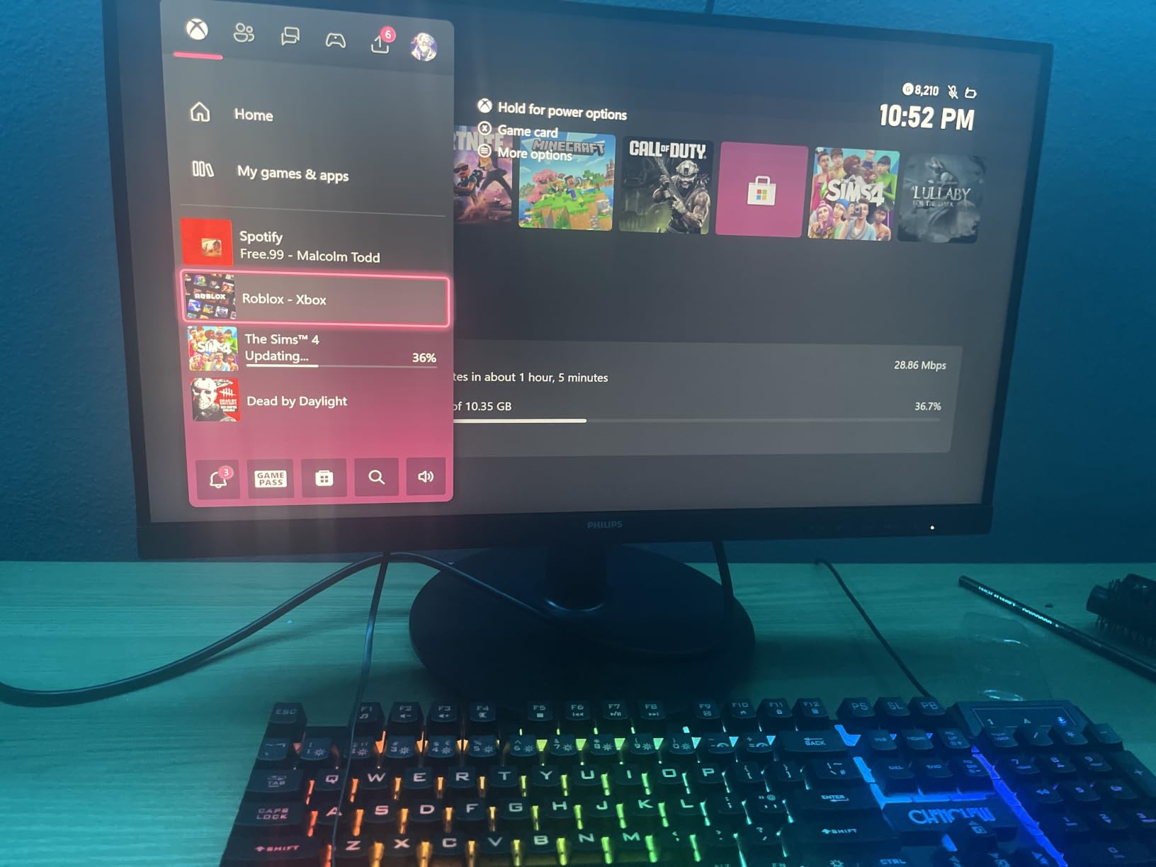 Philips 22 Inch Computer Monitor FHD 100Hz VA VESA Flicker-Free, 221V8LB customer photo 2