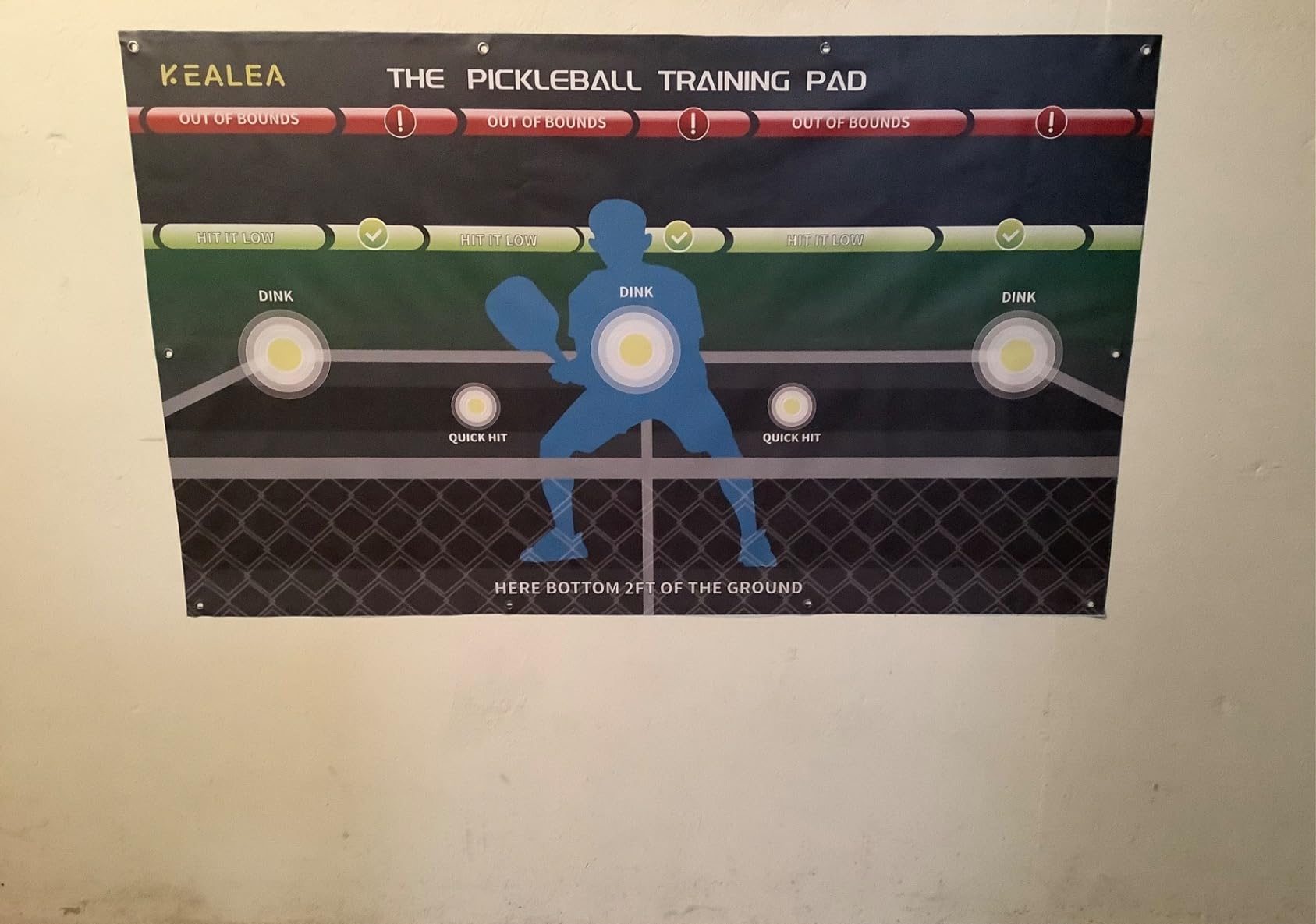 Pickleball Training Pad, Practice Pickleball Dink Skill and Training Aid Equipment for Indoor and Outdoor Training Court customer photo 2