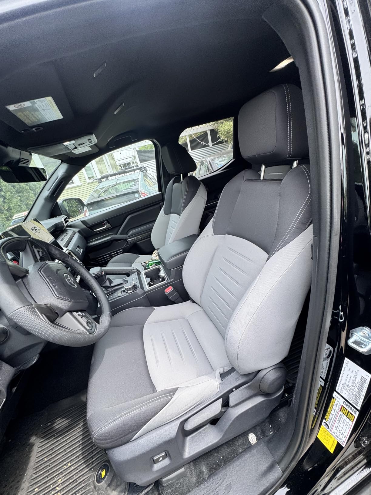 coverdream 2024 2025 2026 Tacoma Seat Covers Full Set for Toyota Tacoma 4th Gen Double/Crew Cab SR,SR5,TRD Sport,TRD Off-Road,Limited,Fully Covered,Luxury Waterproof Leather Car Seat Protector(Black) customer photo 2