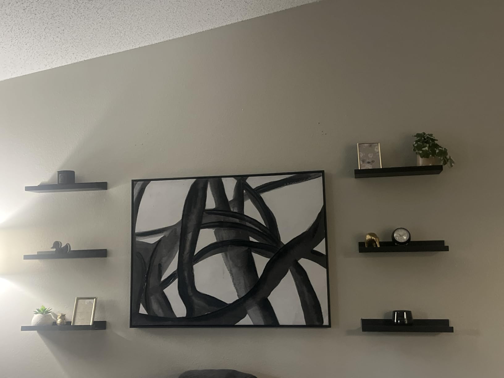 upsimples Floating Shelves for Wall Decor and Storage, Brown, 6Pcs 15.7'' customer photo 1