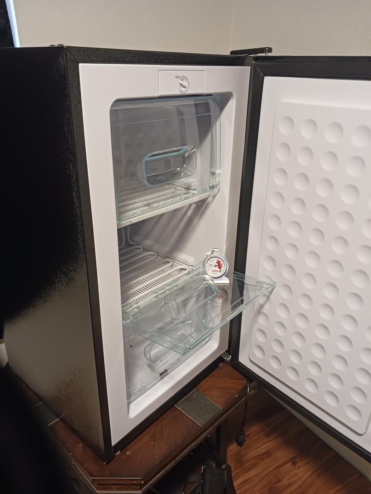 Maine 3.6 Cu. Ft. Small Upright Freezer, Compact Mini Freezer, Silver customer photo 1