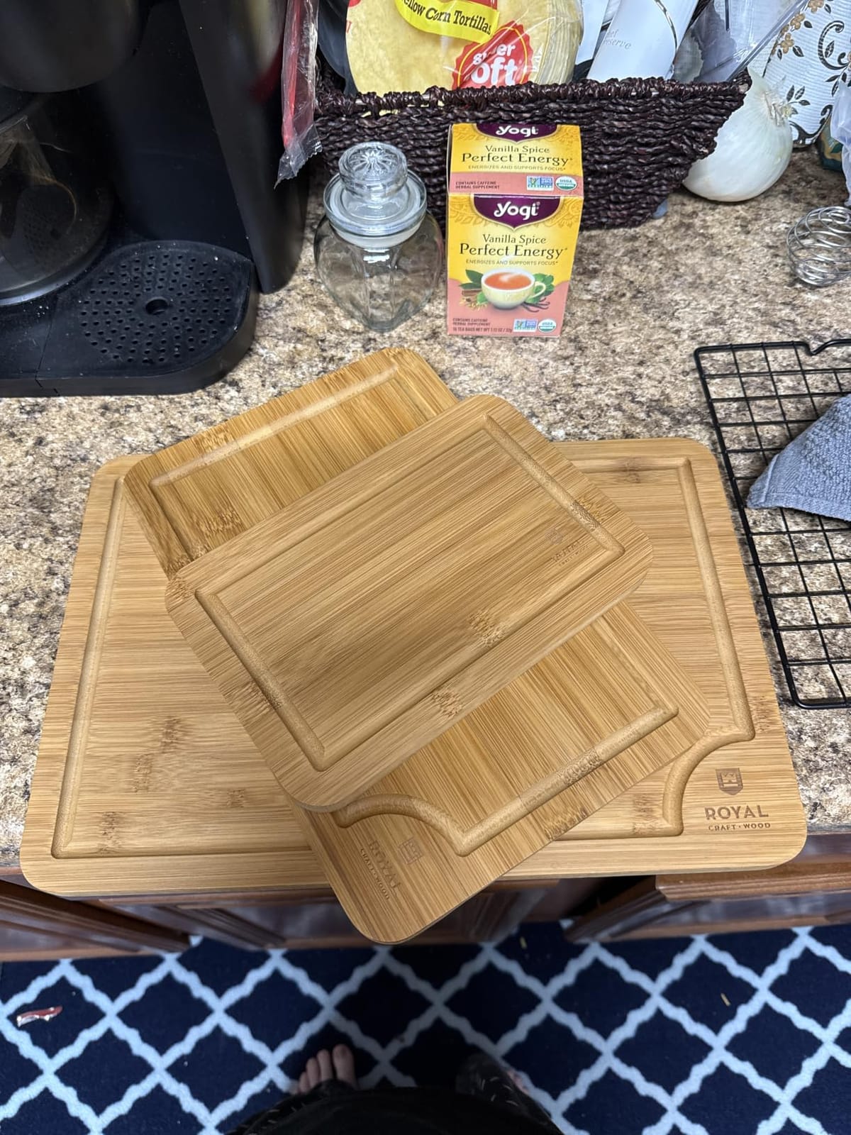 ROYAL CRAFT WOOD Wooden Cutting Boards for Kitchen Appliances - Non Toxic Bamboo Wood Cutting Board Set with Deep Juice Groove, Side Handles, Charcuterie & Butcher Block for Meat, Meal Prep & Serving customer photo 2