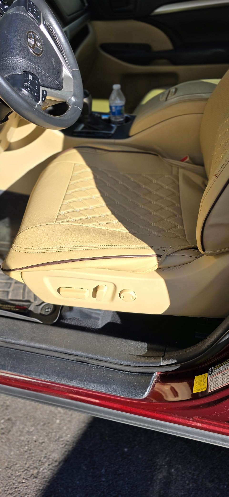 GIANT PANDA Neoprene Seat Covers for Jeep Wrangler JK 4-Door (2013-2017), Neoprene UV&Waterproof, Foam Padded, Front & Rear Seat Covers(Black) customer photo 1