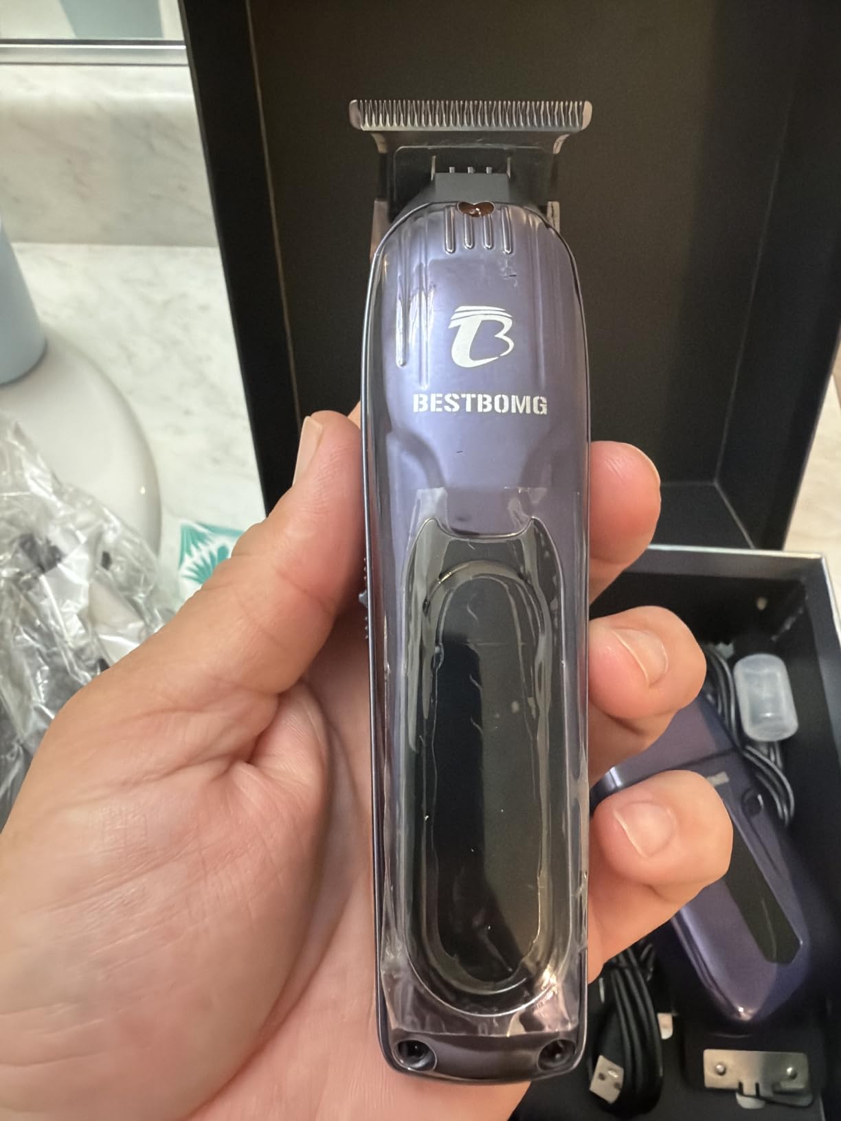 BESTBOMG® Hair Clippers for Men, Clipper, Trimmer & Shaver Set, BS-Y4T9 customer photo 1