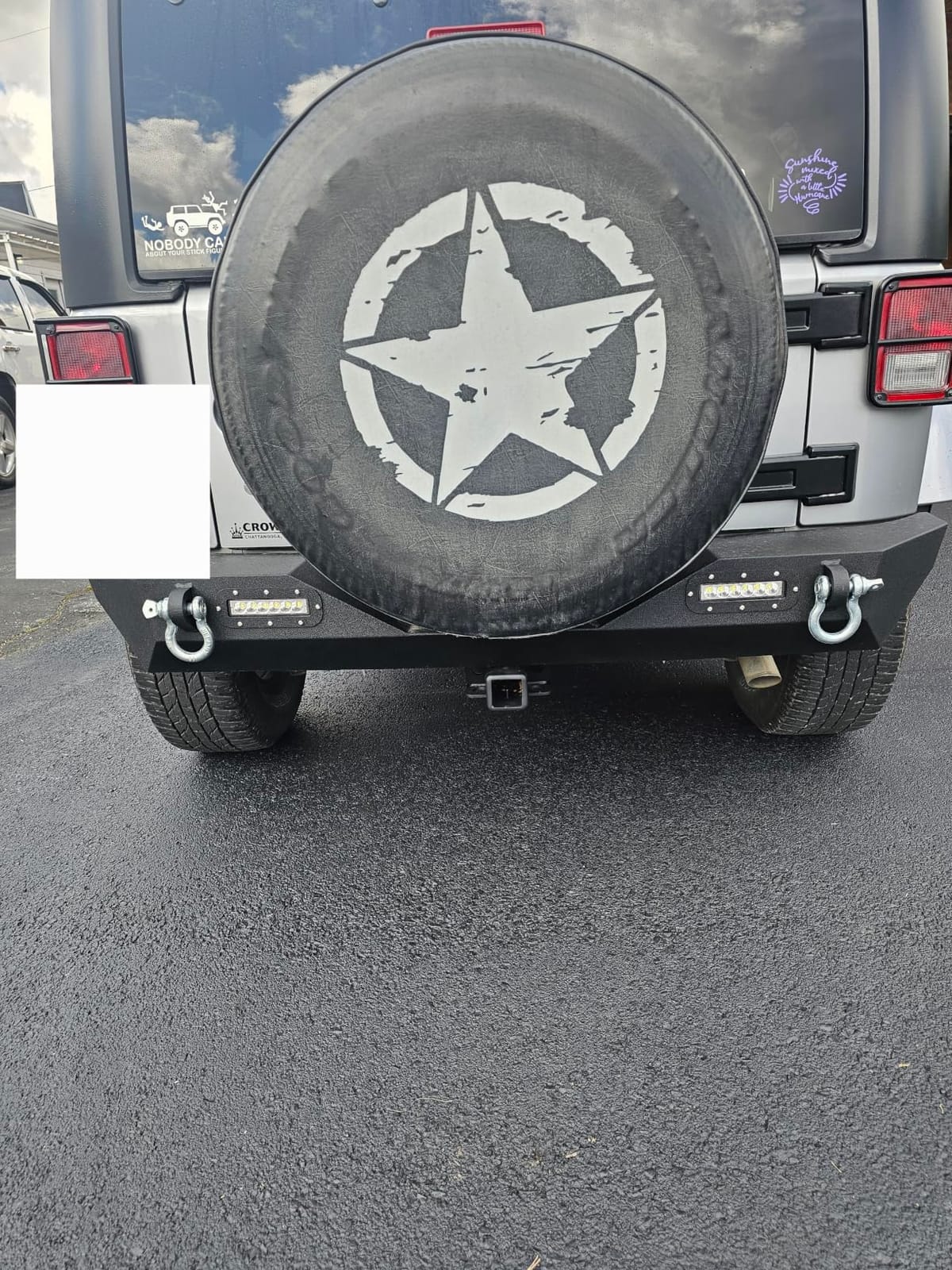 Front and Rear Bumper Set Fit for Jeep Wrangler JK & JKU 2007-2018 customer photo 1