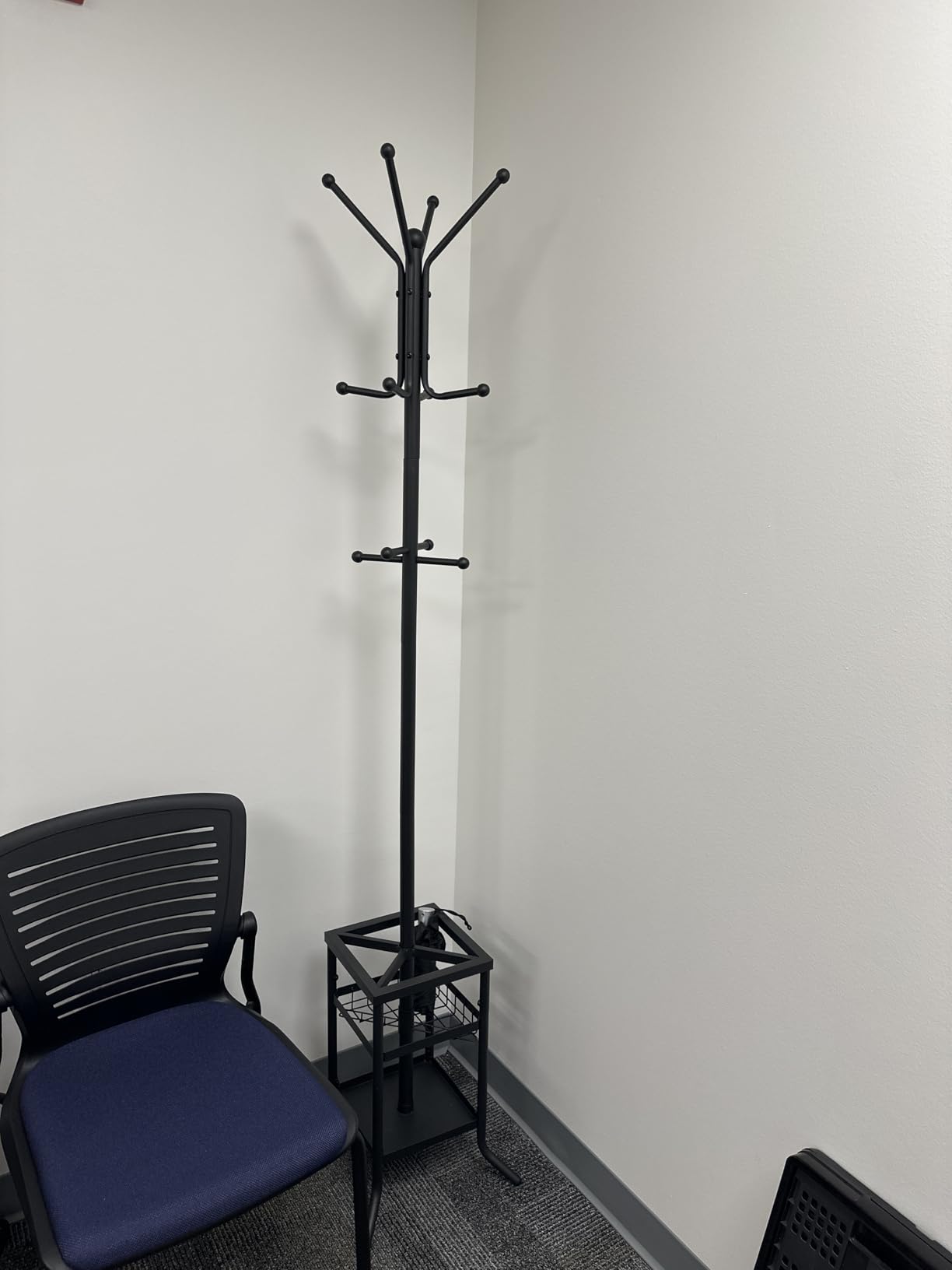 Yoobure Coat Rack Freestanding - Coat Tree with Umbrella Holder, Metal Coat Rack Stand with 12 Hooks, Modern Coat Hanger Stand for Entryway, Purse Rack Hat Rack Stand for Living Room Bedroom Office customer photo 1
