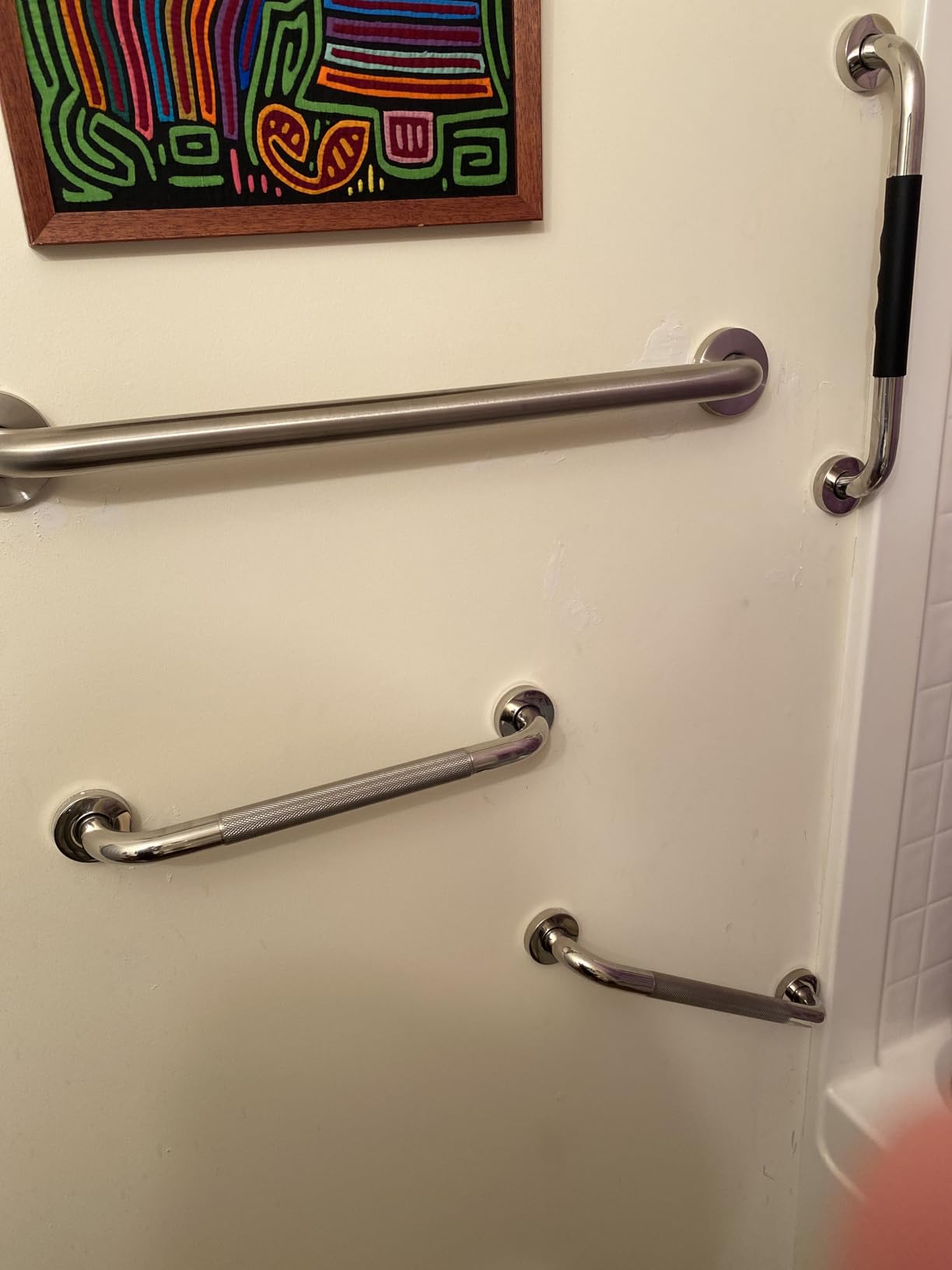 2 Pack 16 Inch Safety Grab Bars for Bathroom, Shower Grab Bars for Seniors customer photo 2