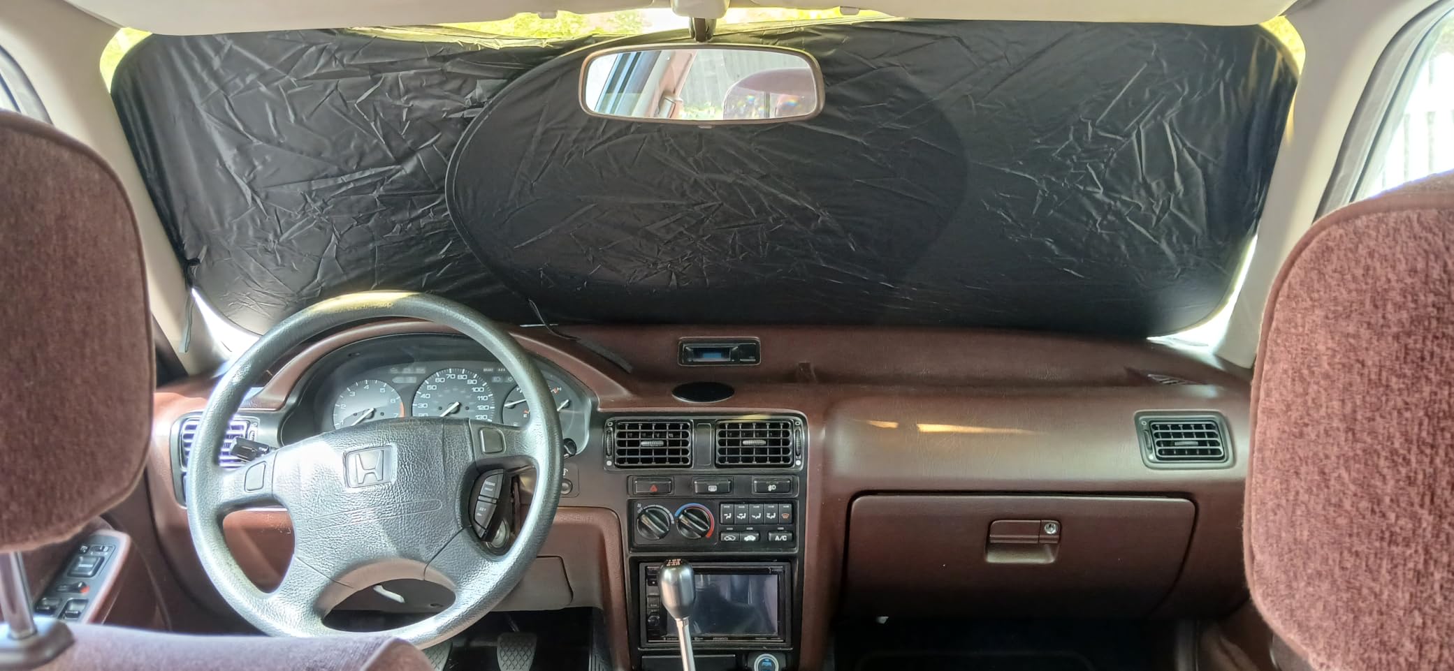 EzyShade Windshield Sun Shade for Jeep Wrangler 1986-2017. X-Small Size customer photo 1